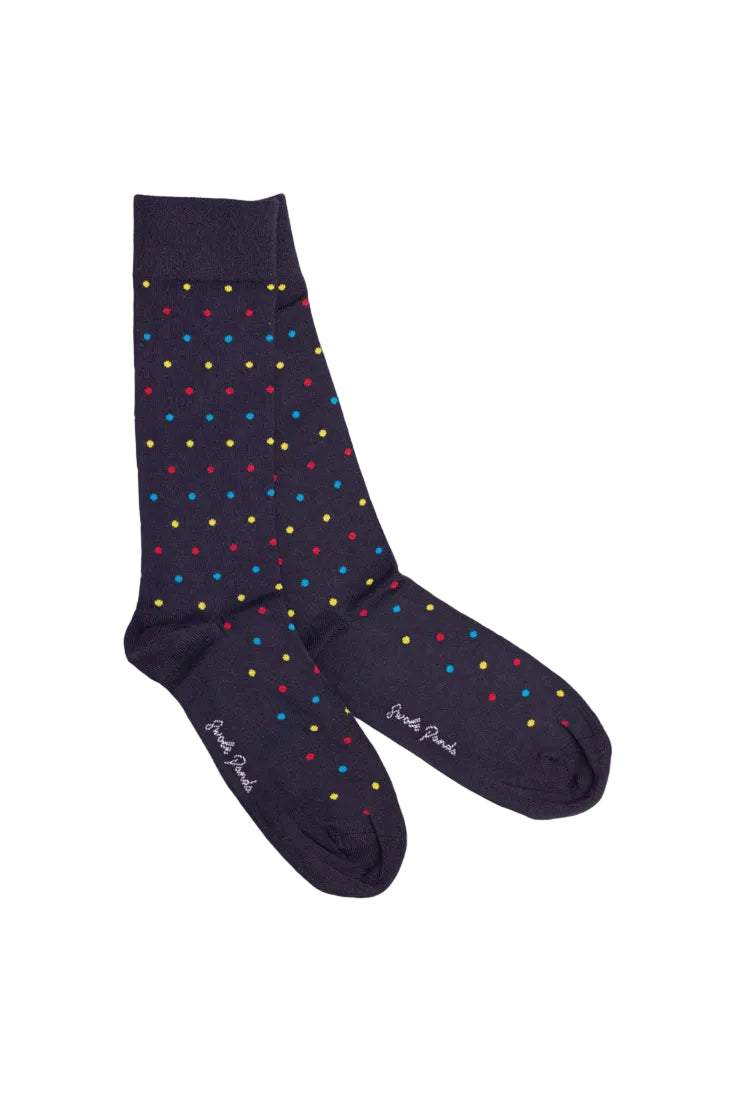 Swole Panda Bamboo Socks SP457 Multi Spotted