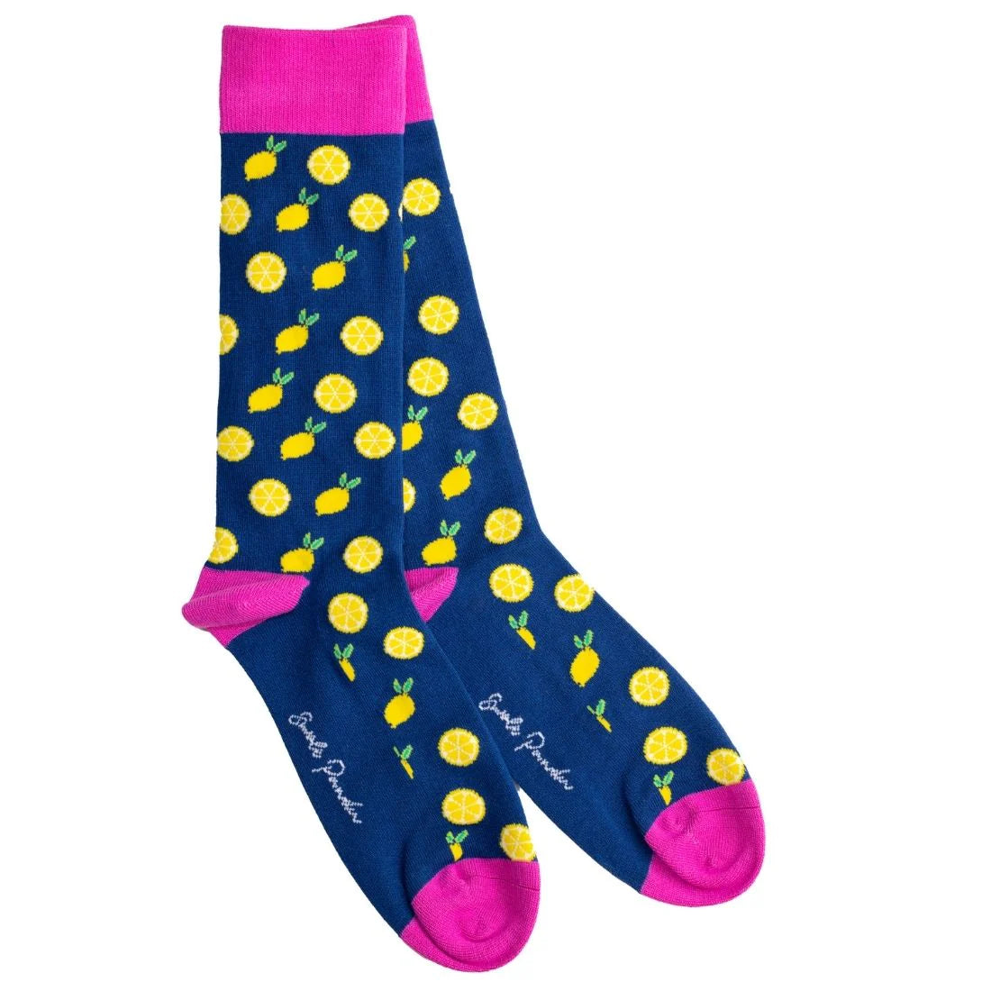Swole Panda Bamboo Socks SP478  Lemon Bamboo
