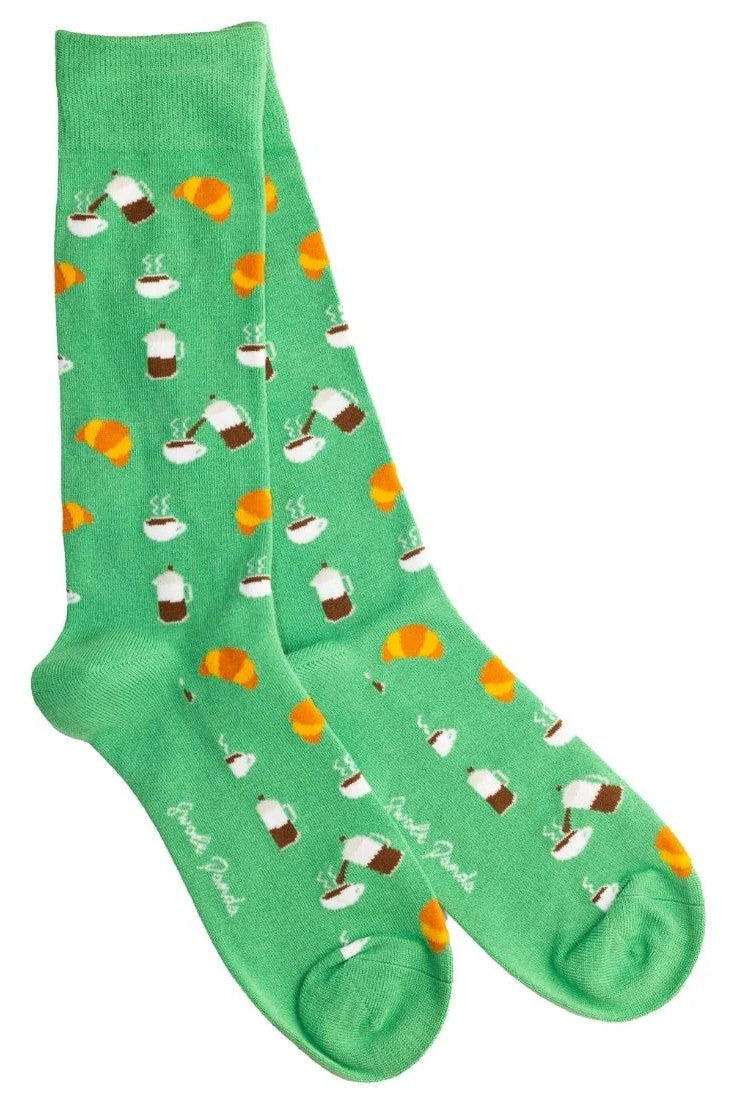 Swole Panda Coffee Bamboo Socks SP482