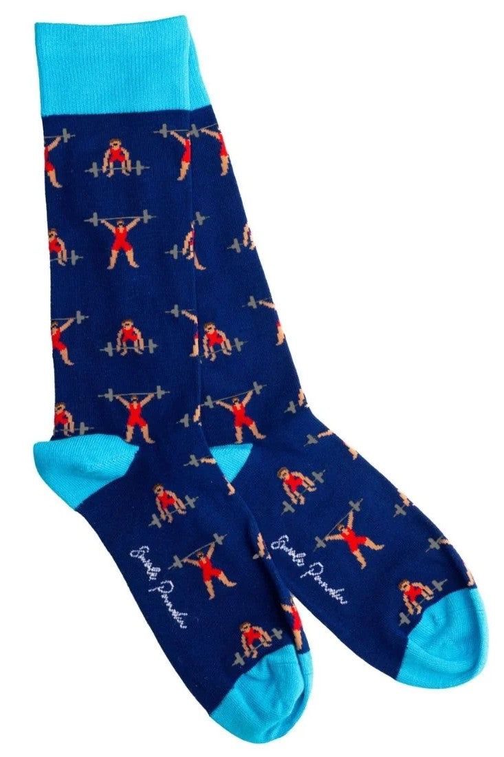 Swole Panda Weight Lifter Bamboo Socks SP488