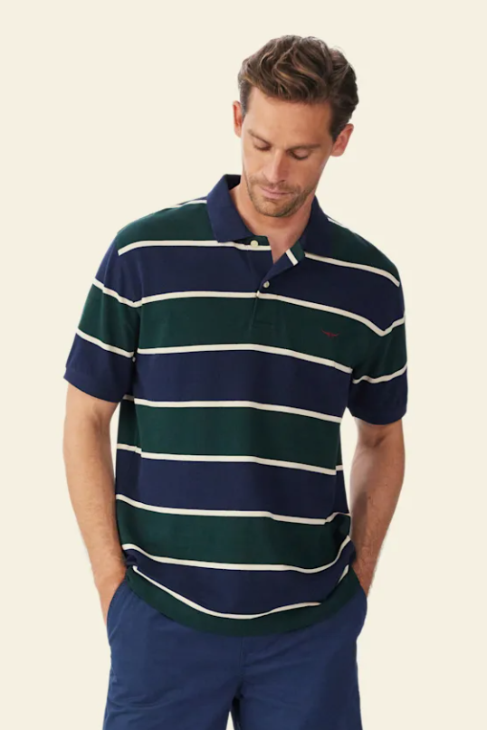 RM Williams Bright Stripe Polo Shirt