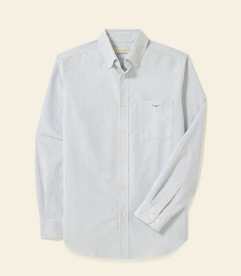 RM Williams Stanley Oxford Stripe Shirt