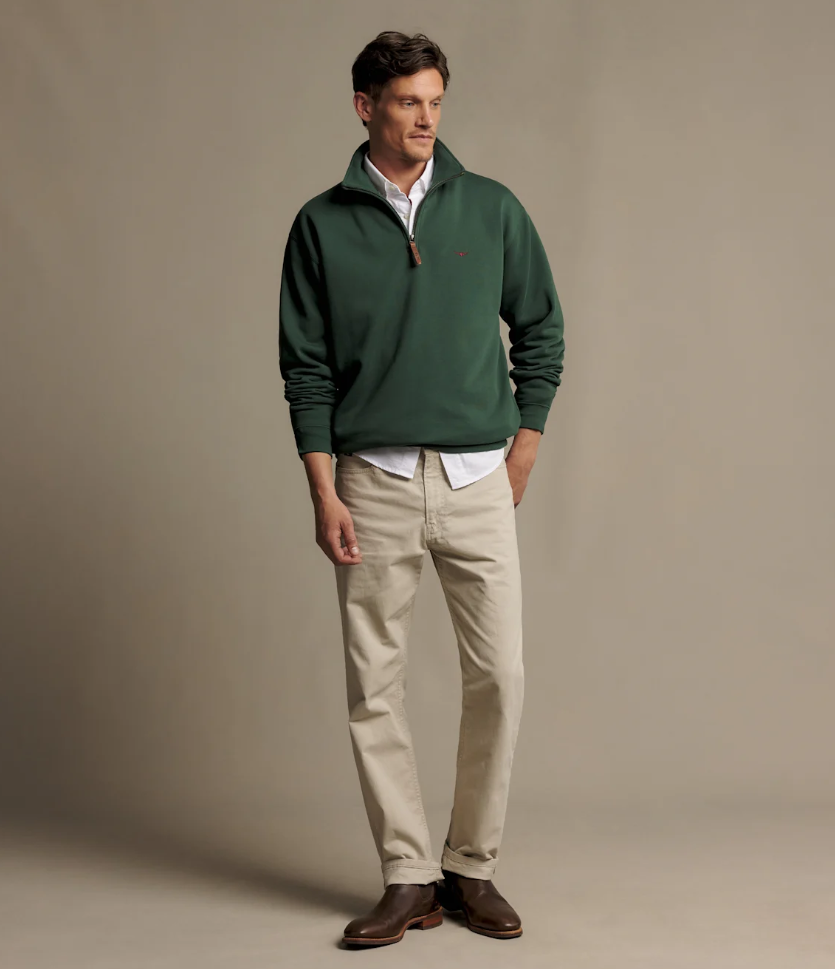 RM Williams Mulyungarie Half Zip Sweatshirt