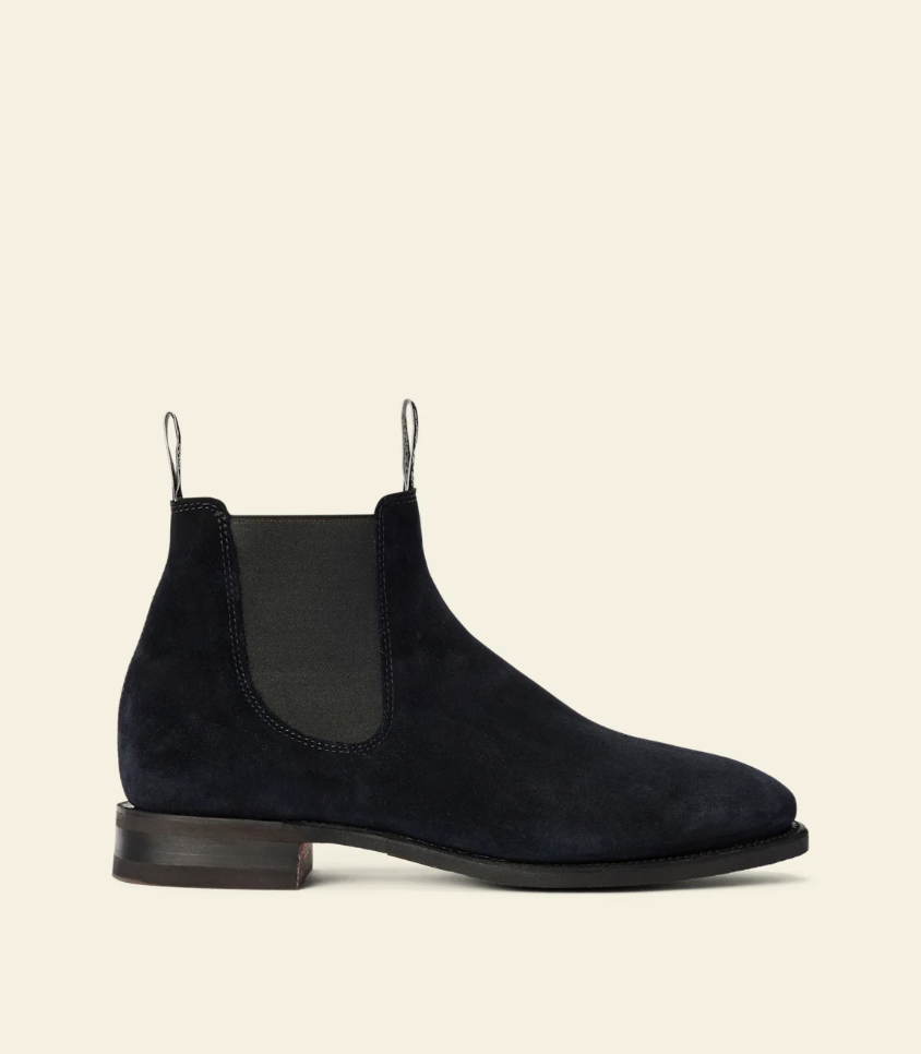 RM Williams Comfort Craftsman Suede Boot Midnight
