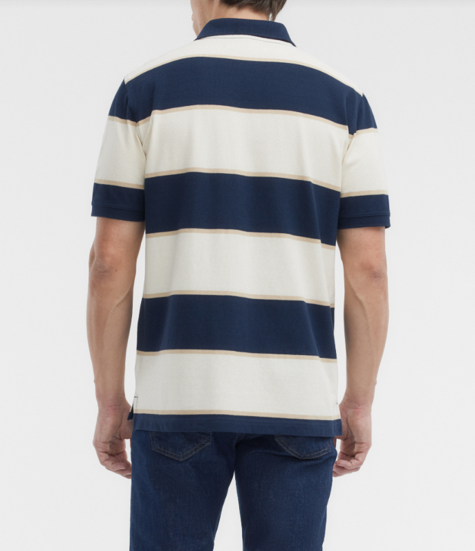 RM Williams Balmain Stripe Polo Shirt