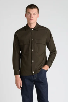 Remus Uomo Cotton Blend Shacket 13412