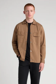 Remus Uomo Cotton Blend Shacket 13412