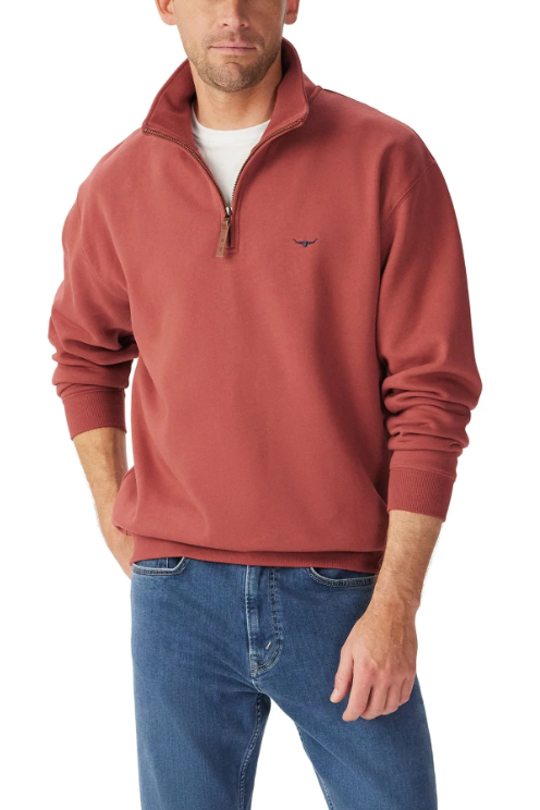 RM Williams Mulyungarie Half Zip Sweatshirt