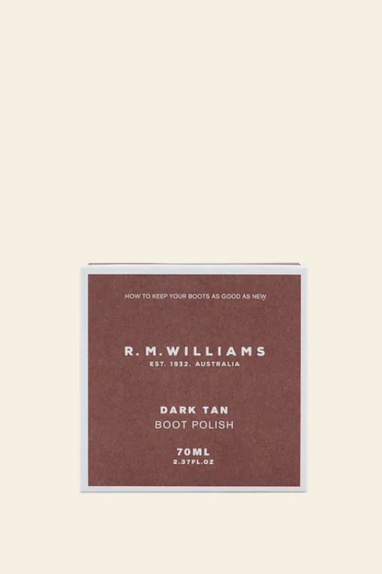 RM Williams Stockman's Leather Boot Polish Dark Tan