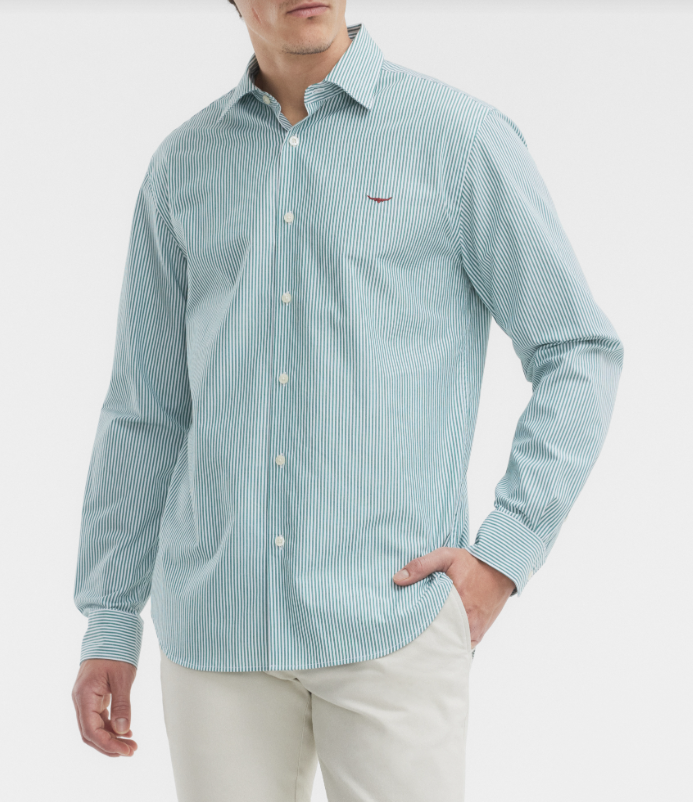 RM Williams Sommers Poplin Stripe Shirt