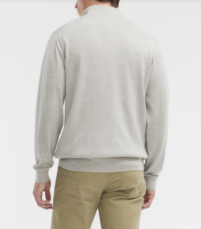 RM Williams Ernest 1/4 Zip Merino Wool Knit