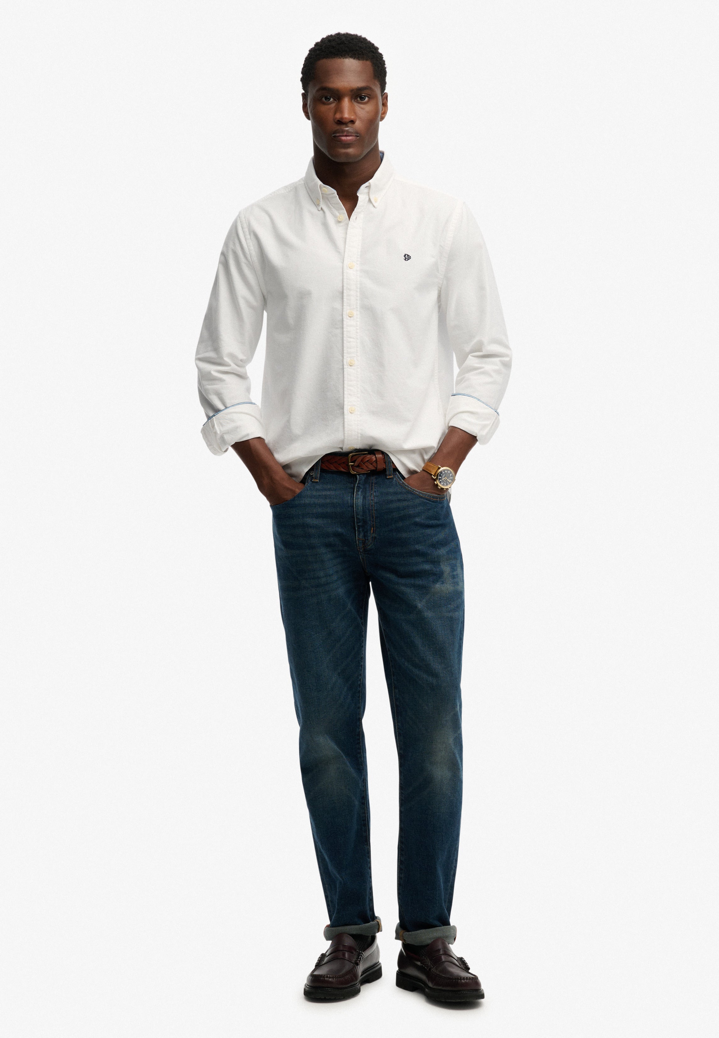 Superdry Preppy Oxford L/S Shirt M4011100A