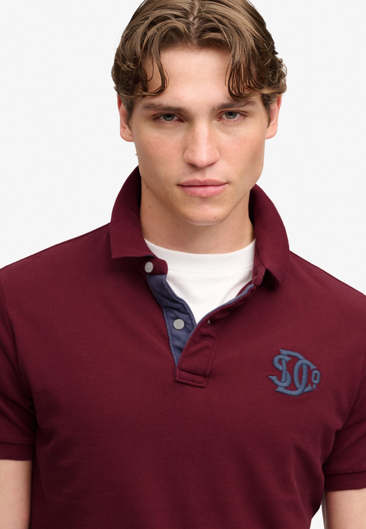 Superdry Pique Monogram Polo Shirt M1110465A