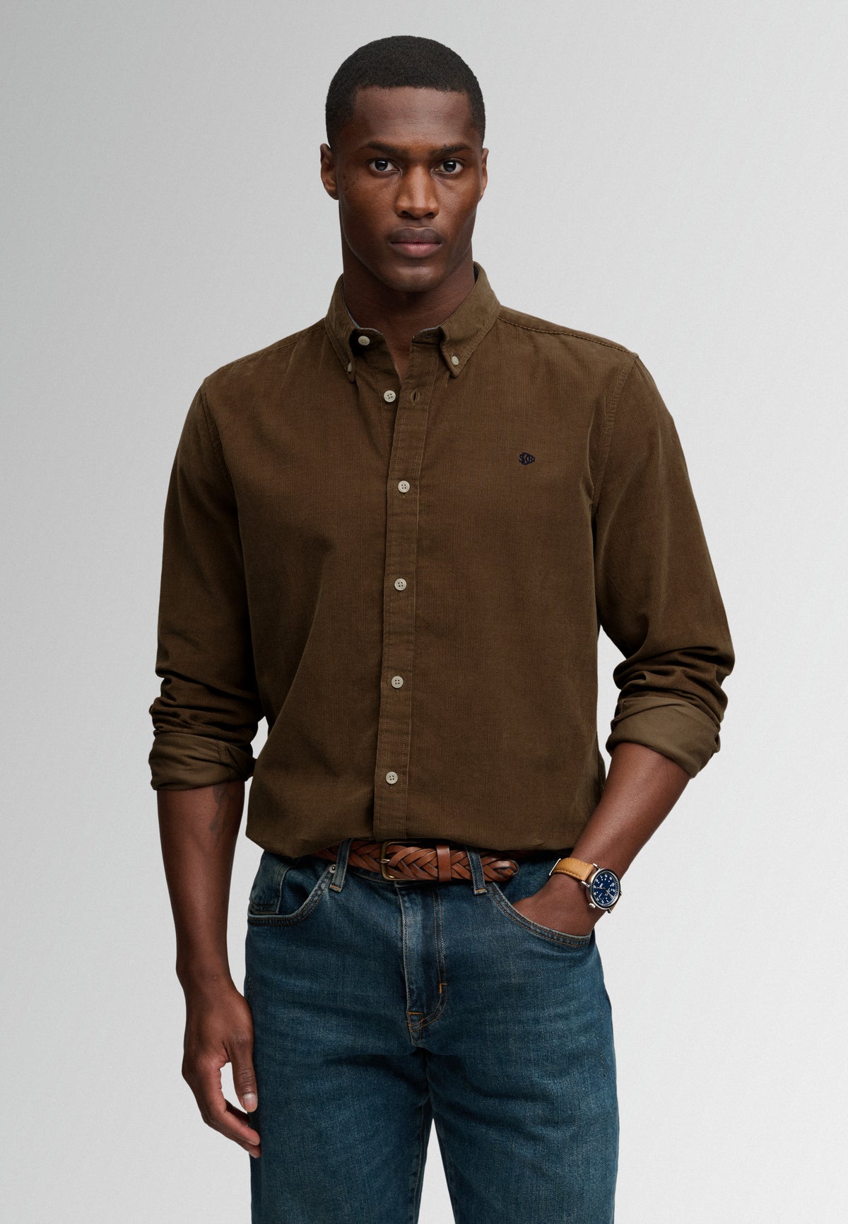 Superdry Classic Needle Cord Shirt M4011044A