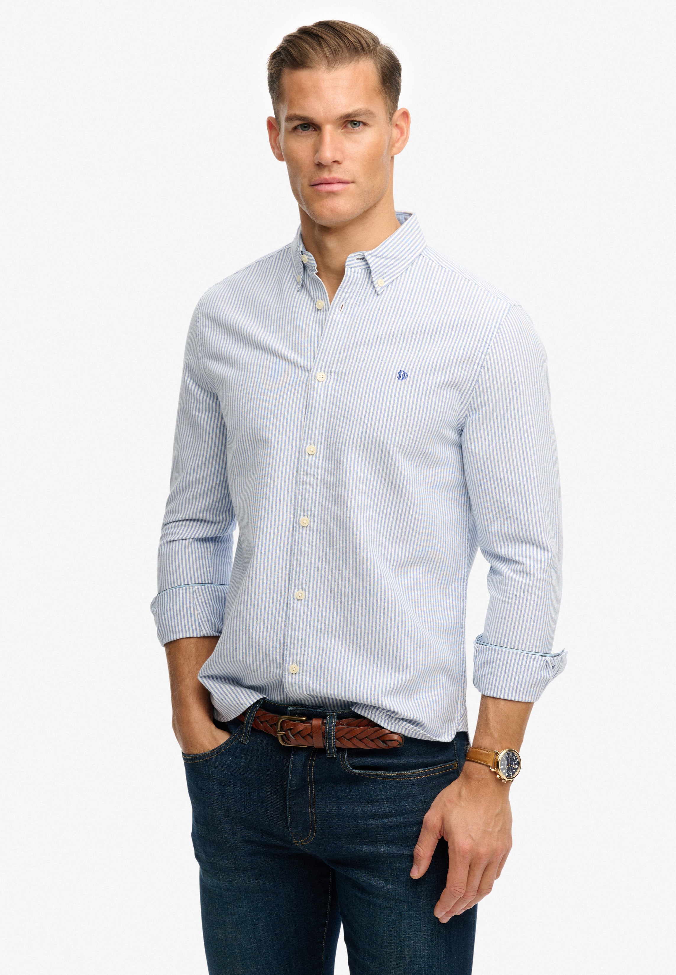 Superdry Preppy Oxford L/S Shirt M4011100A