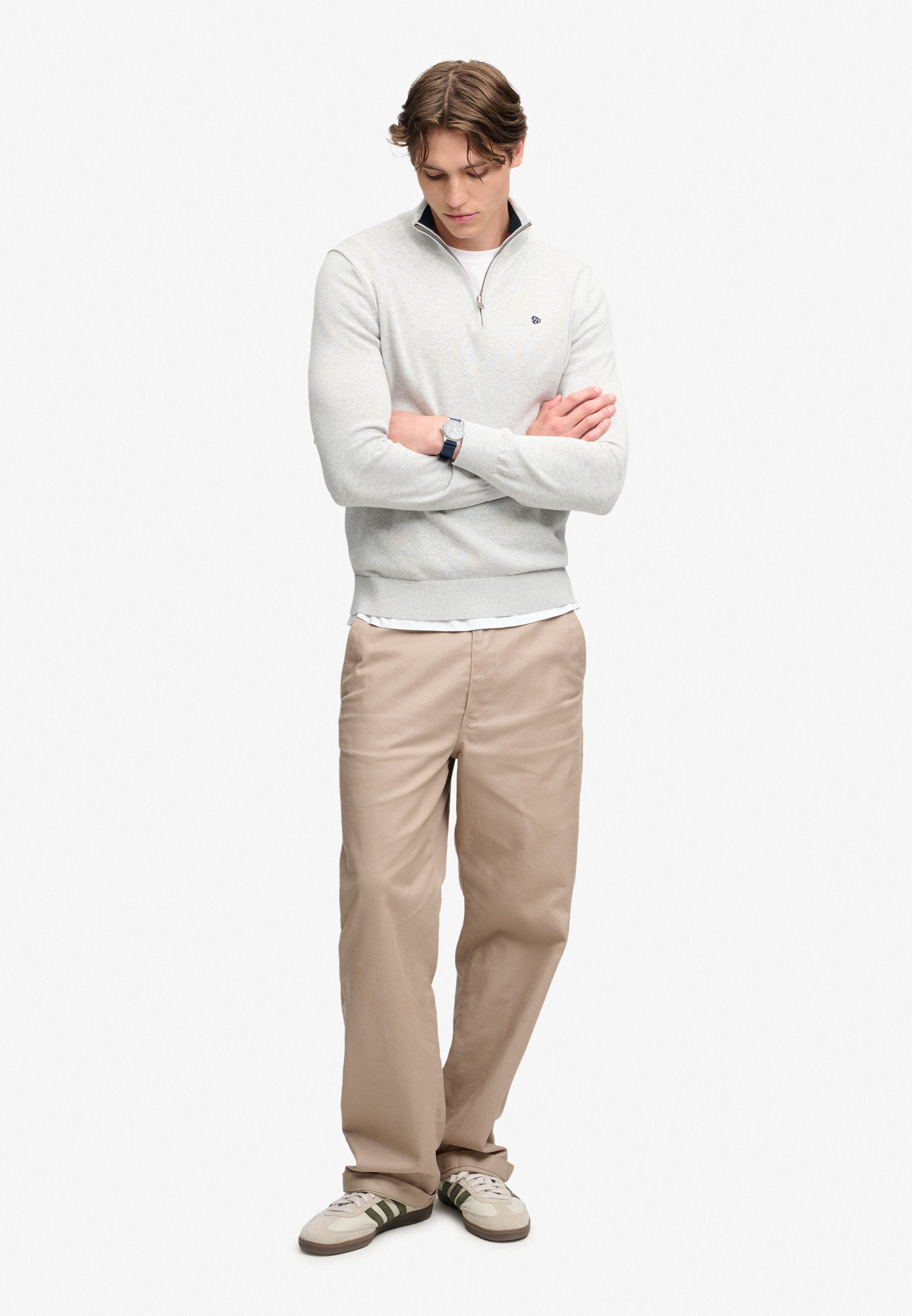 Superdry Essential Cotton Half Zip Knit M6110768A