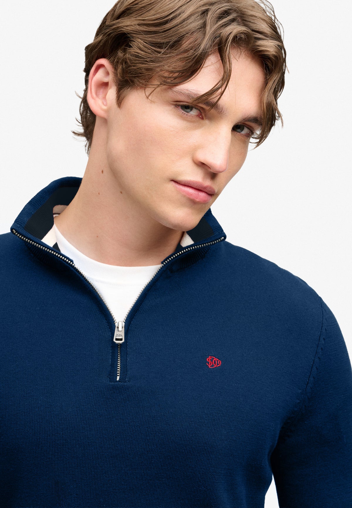 Superdry Essential Cotton Half Zip Knit M6110768A