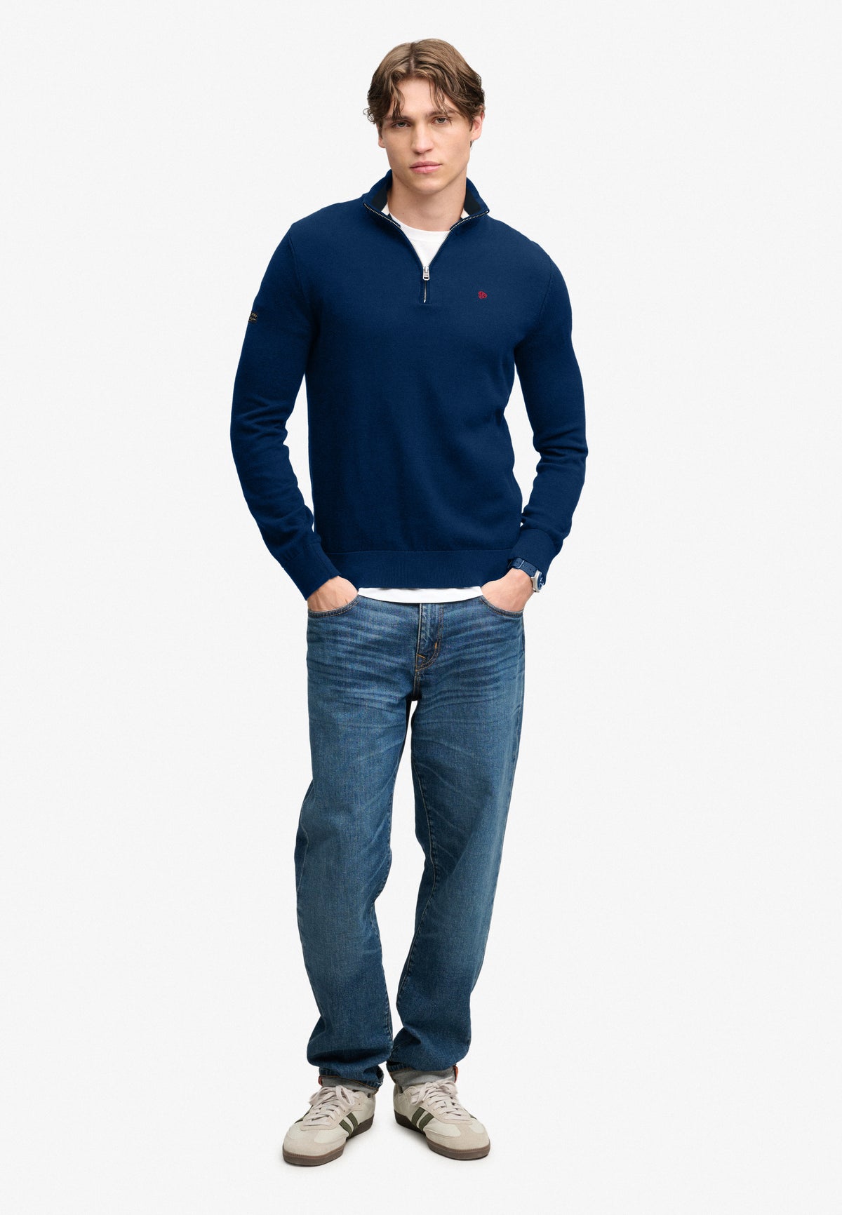 Superdry Essential Cotton Half Zip Knit M6110768A