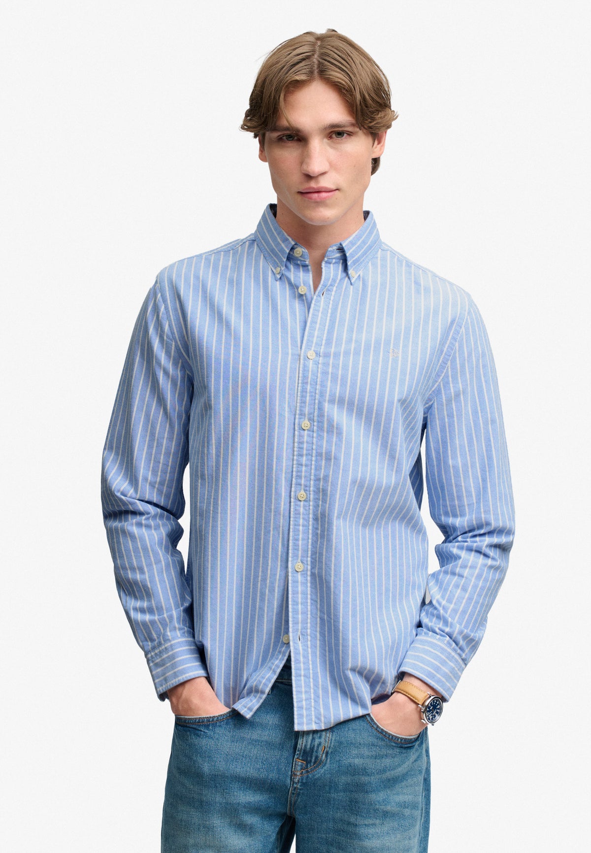 Superdry Preppy Oxford Stripe Shirt M4011247A