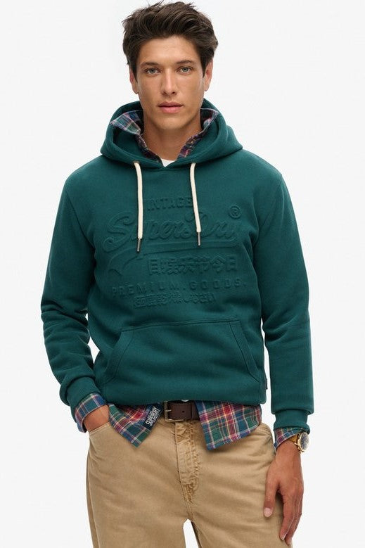 Superdry Embossed Logo Graphic Hoodie