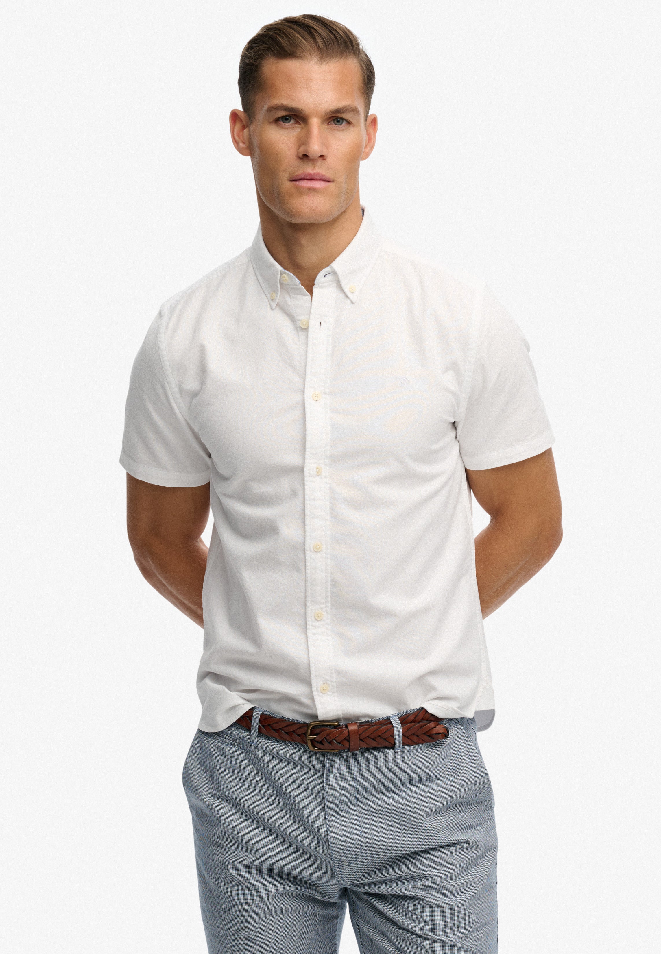 Superdry Oxford Short Sleeve Shirt M4011101A