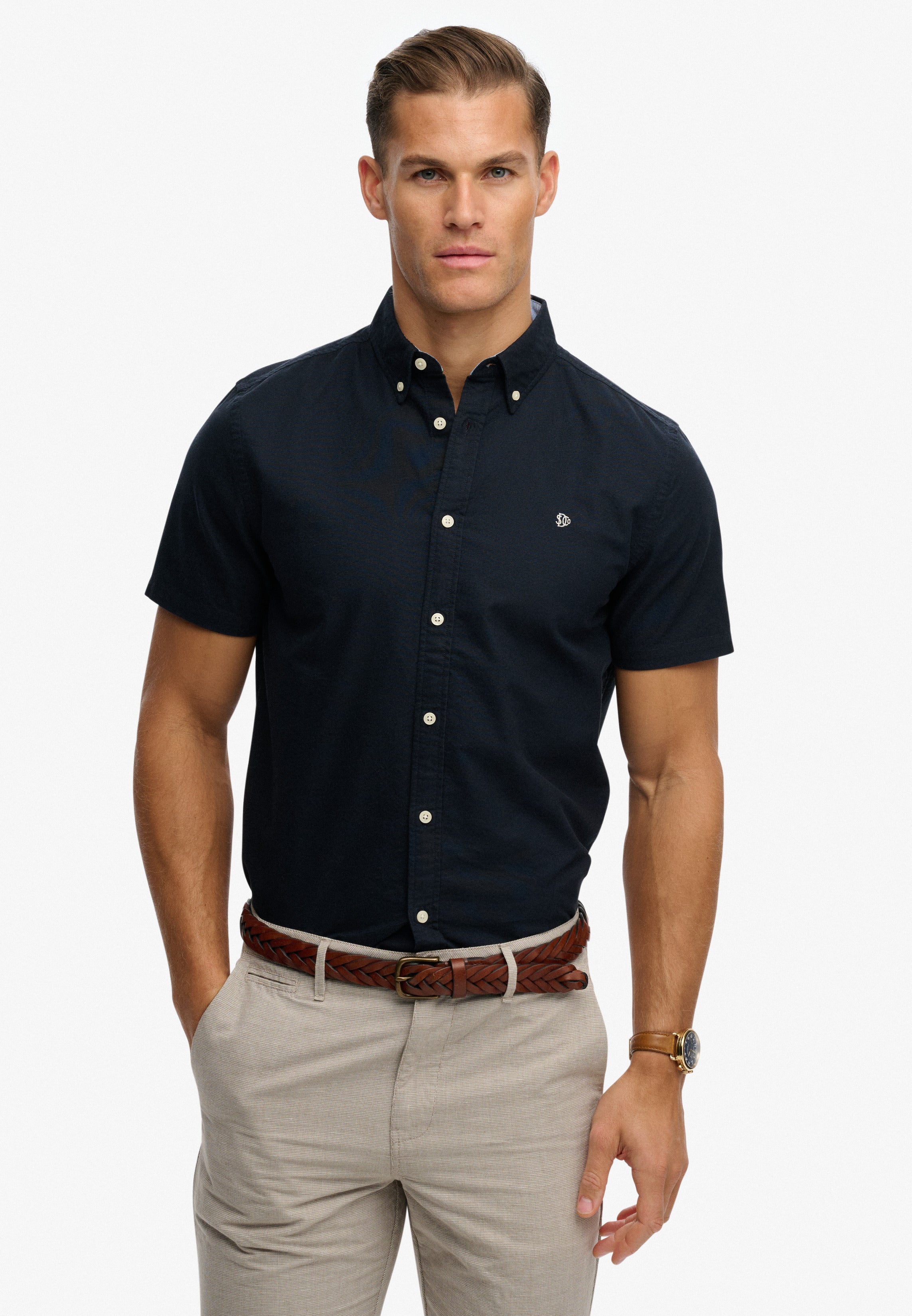 Superdry Oxford Short Sleeve Shirt M4011101A