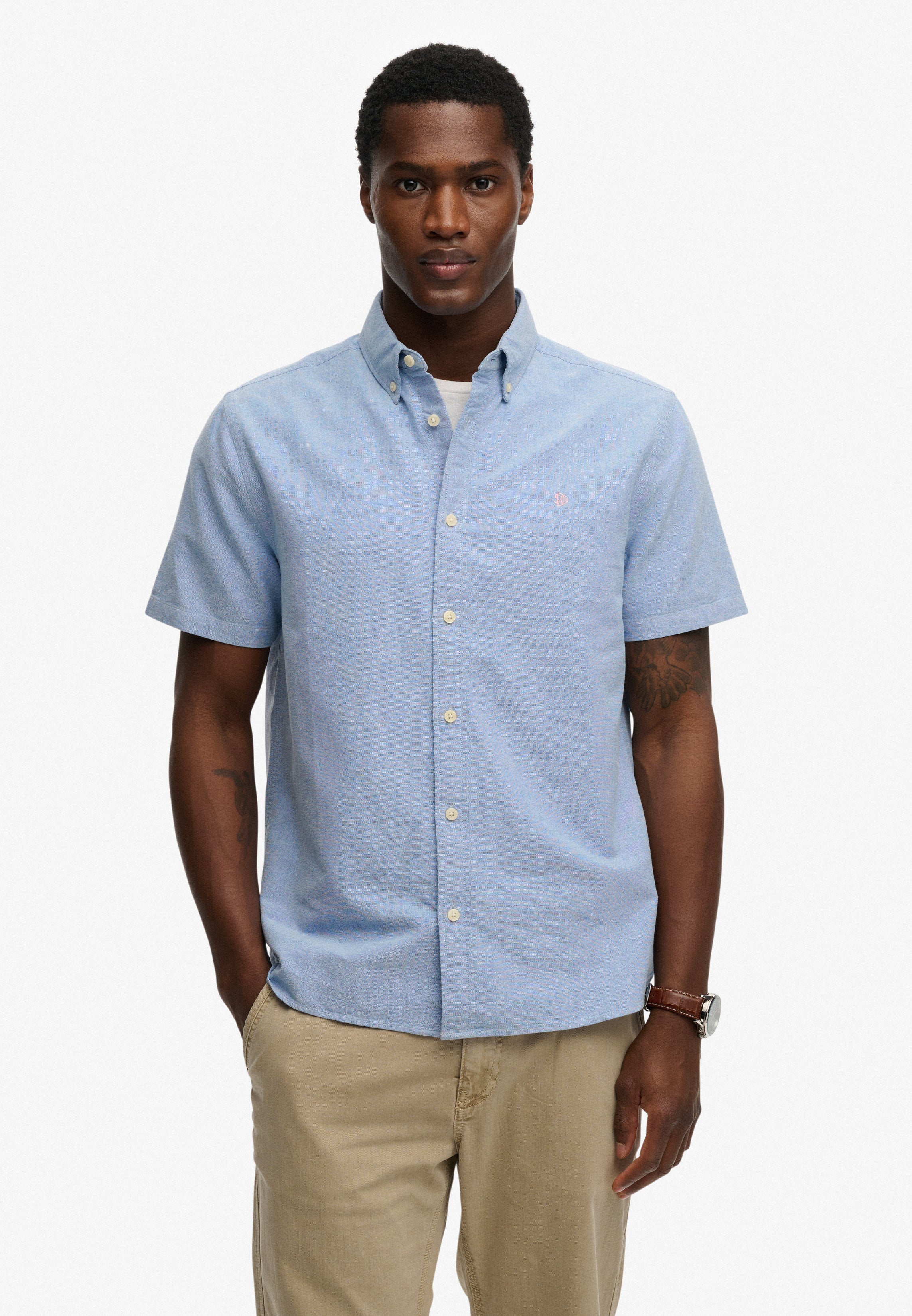 Superdry Oxford Short Sleeve Shirt M4011101A