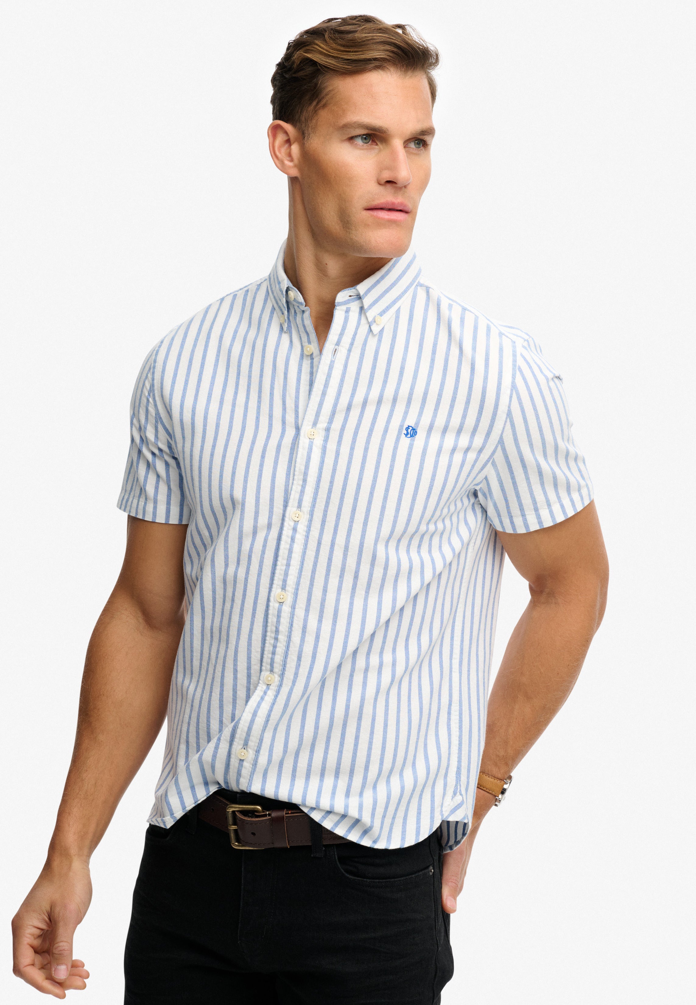 Superdry Oxford Short Sleeve Shirt M4011101A