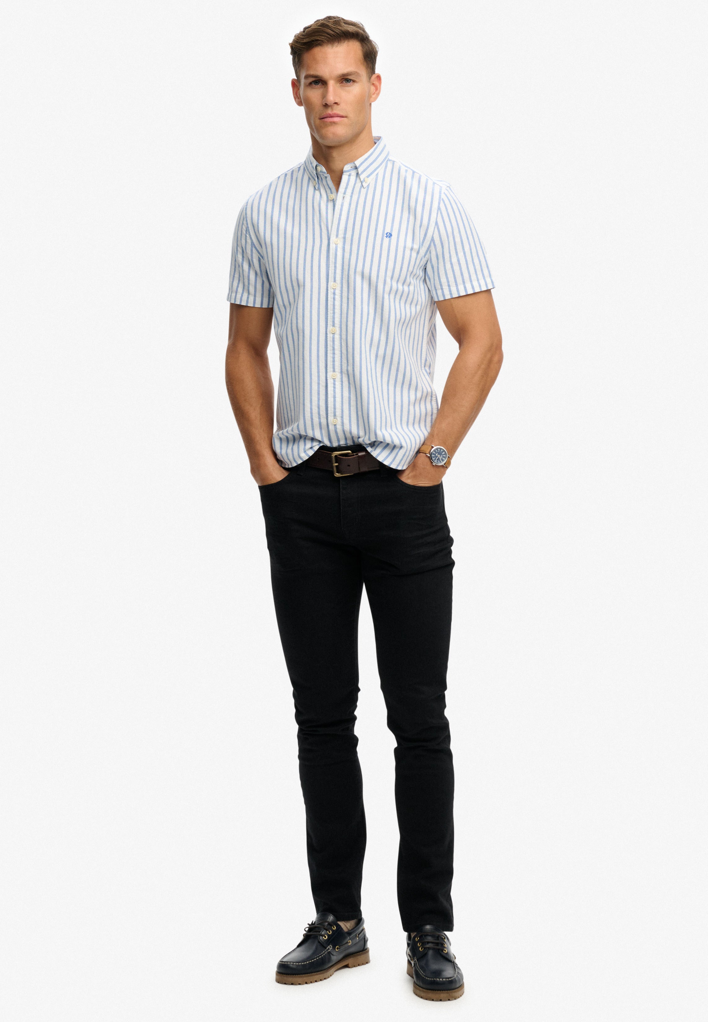 Superdry Oxford Short Sleeve Shirt M4011101A