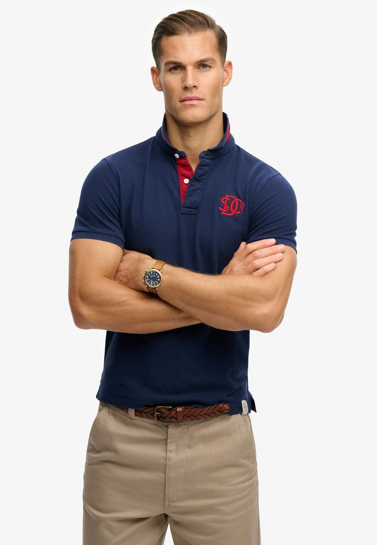 Superdry Pique Monogram Polo Shirt M1110465A