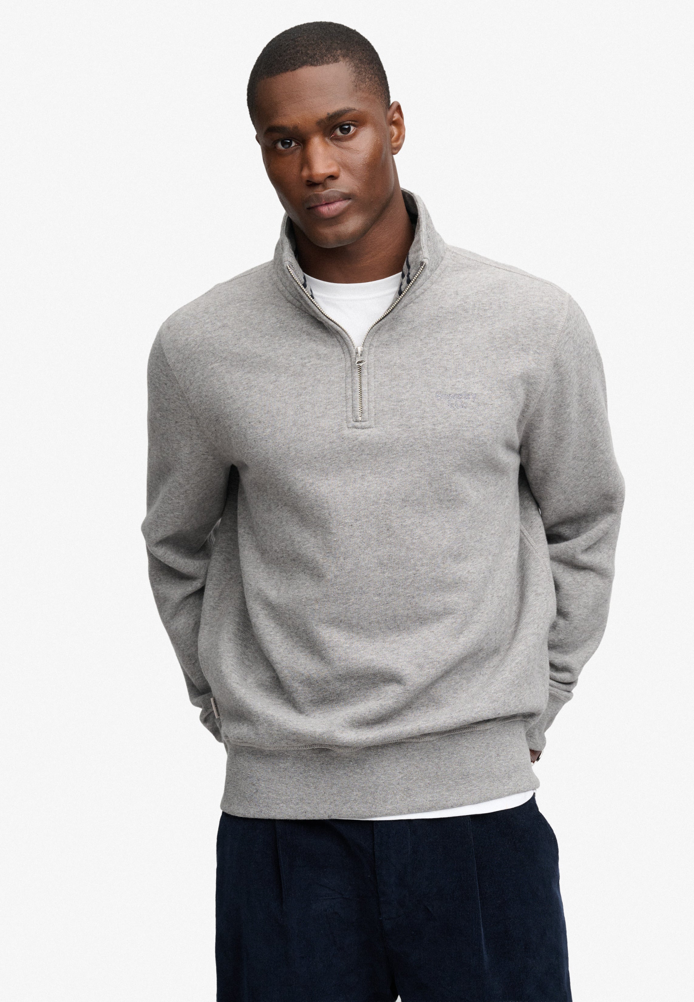 Superdry Serif Logo Half Zip Sweatshirt M2014700A