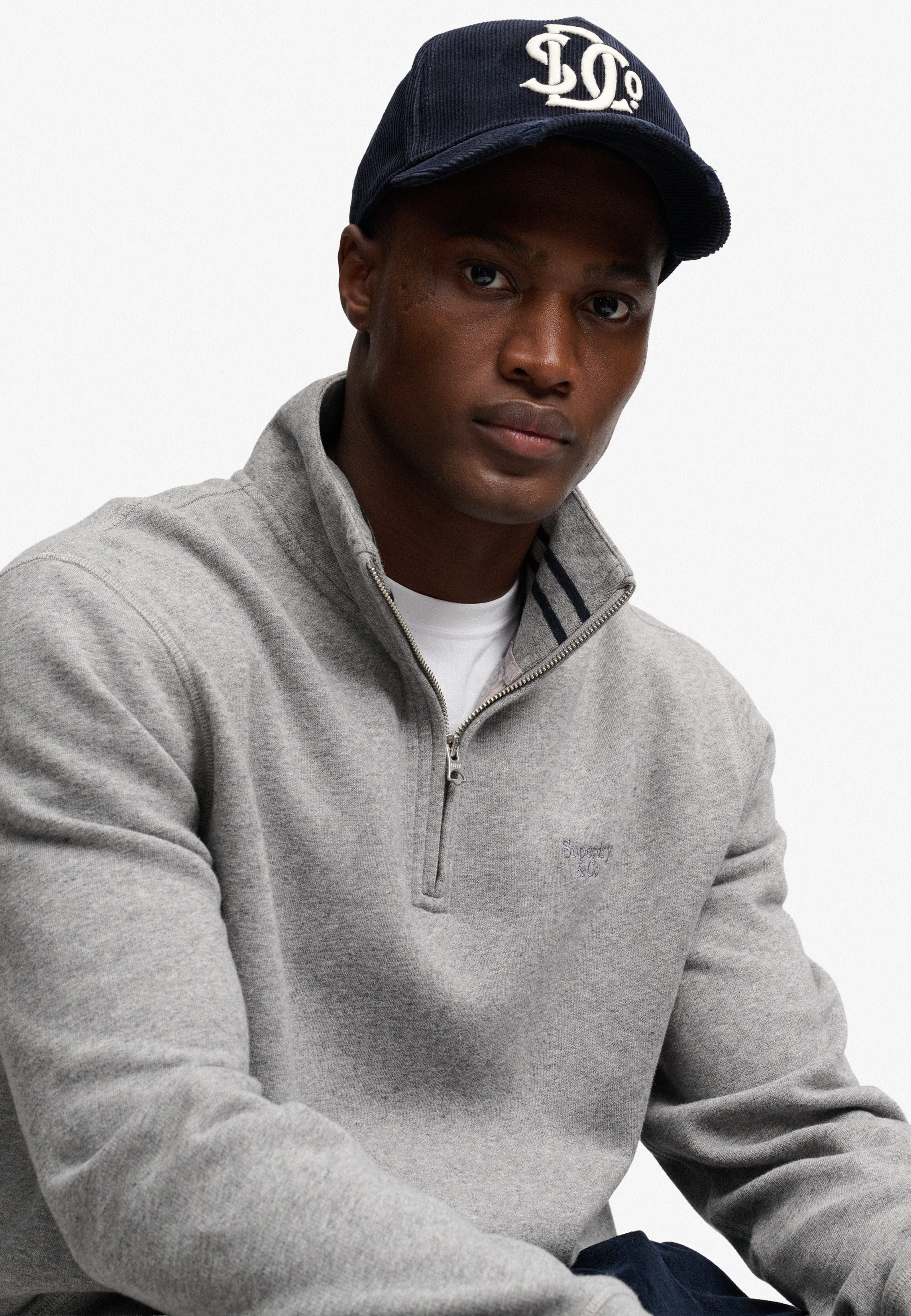 Superdry Serif Logo Half Zip Sweatshirt M2014700A