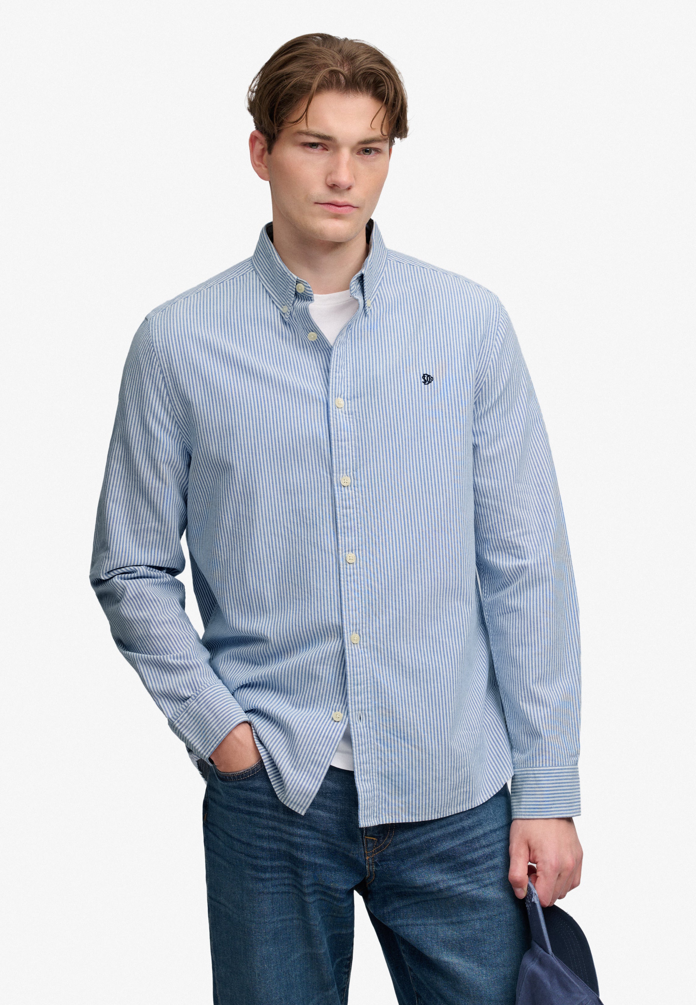 Superdry Preppy Oxford Stripe Shirt M4011247A