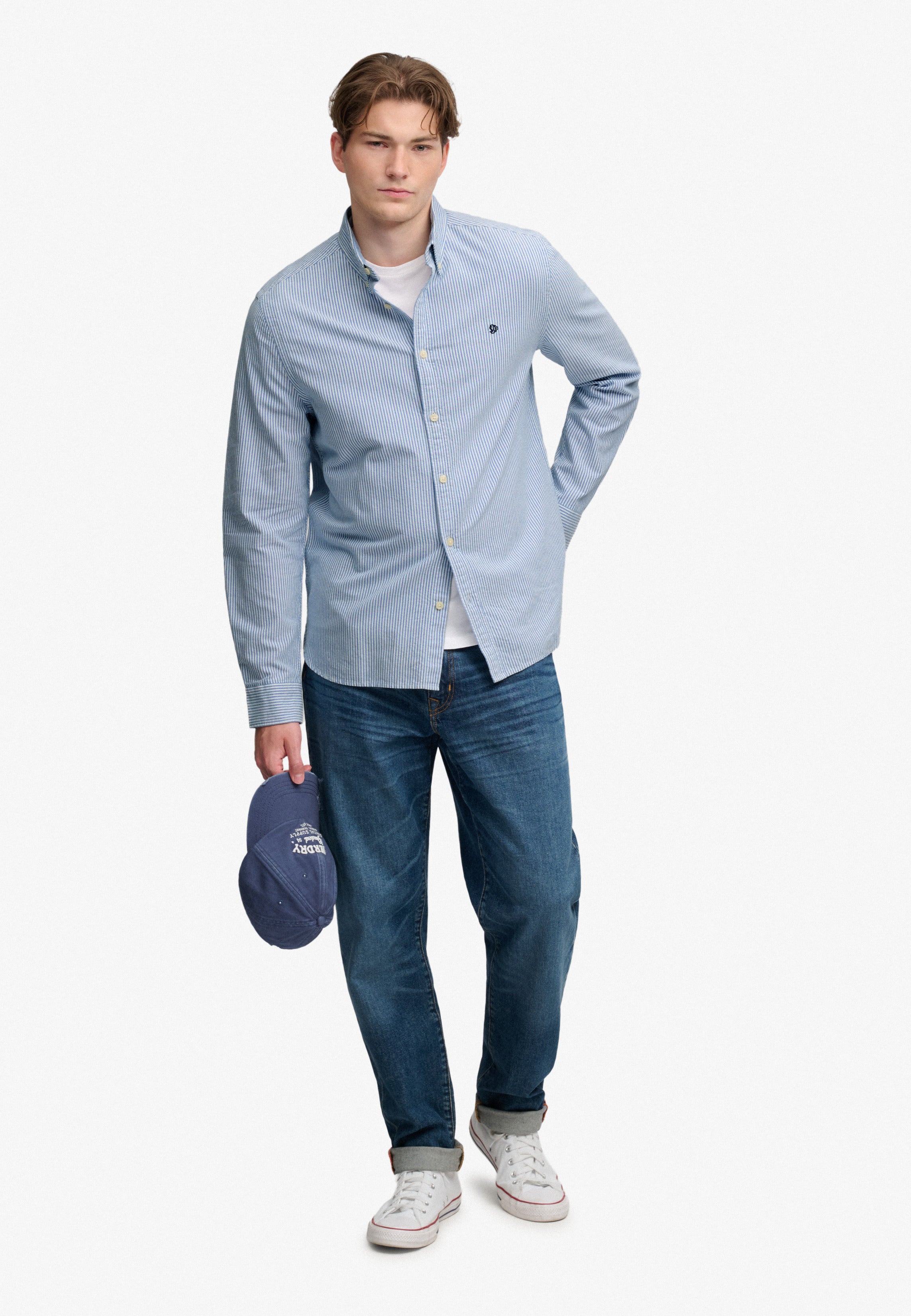 Superdry Preppy Oxford Stripe Shirt M4011247A