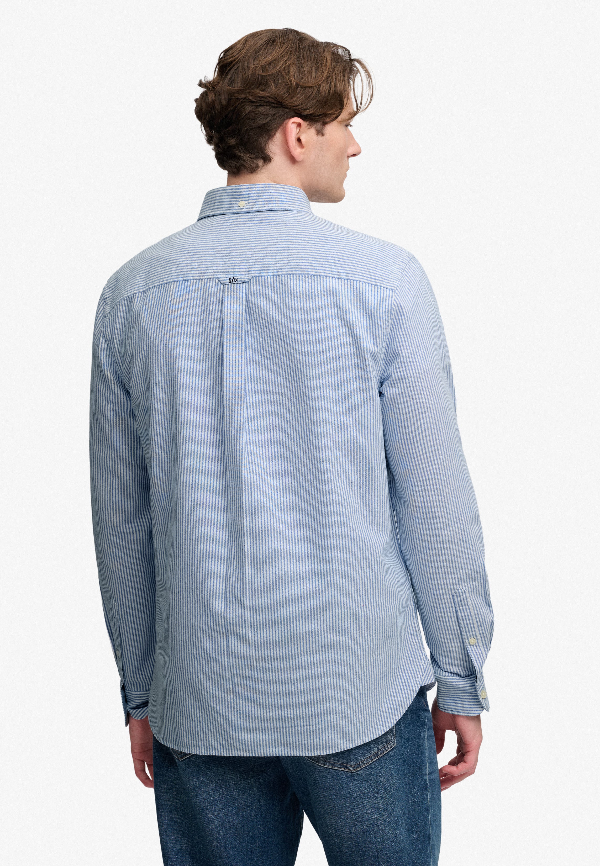 Superdry Preppy Oxford Stripe Shirt M4011247A