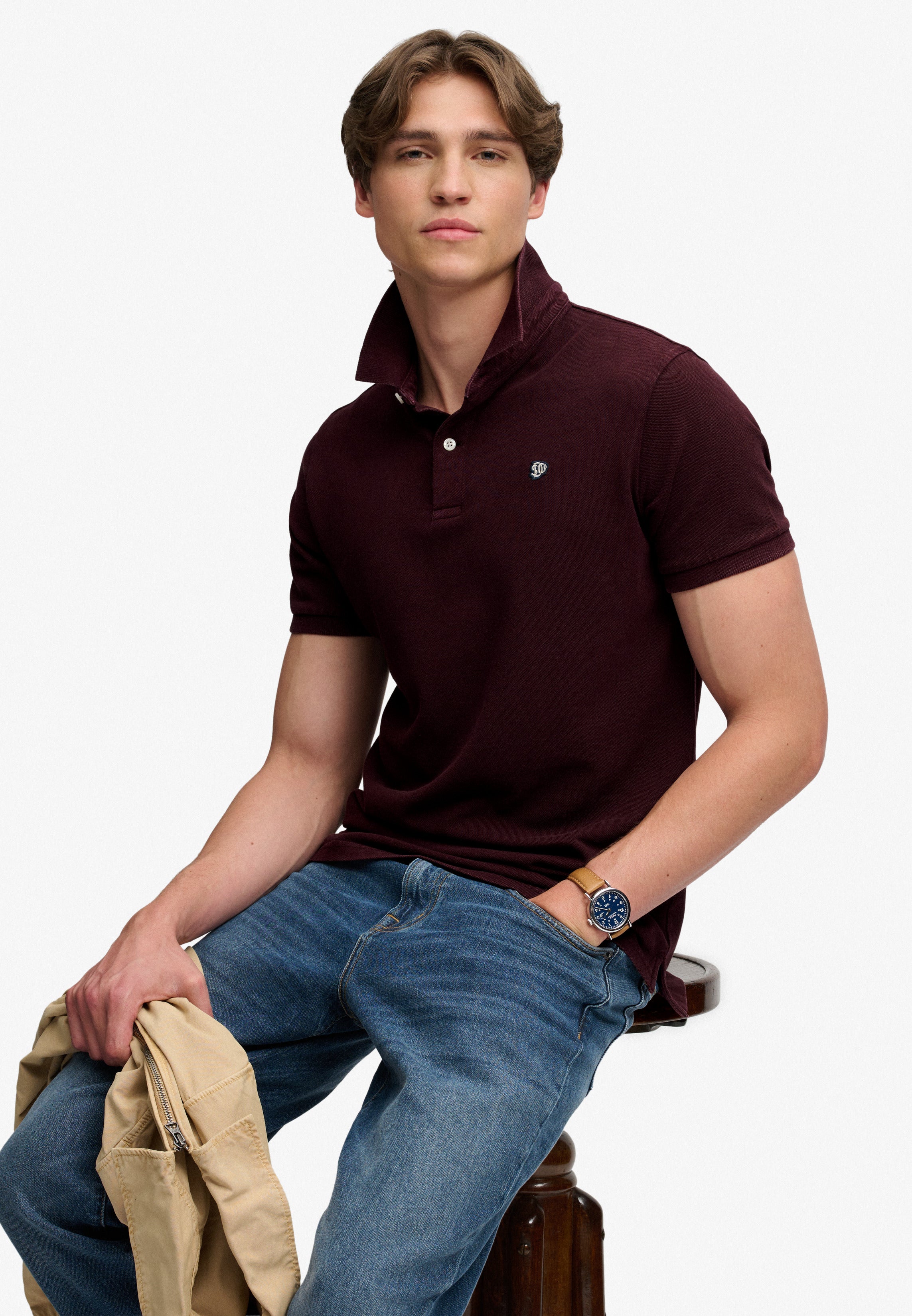 Superdry Vintage Destroy Polo Shirt M1110451A