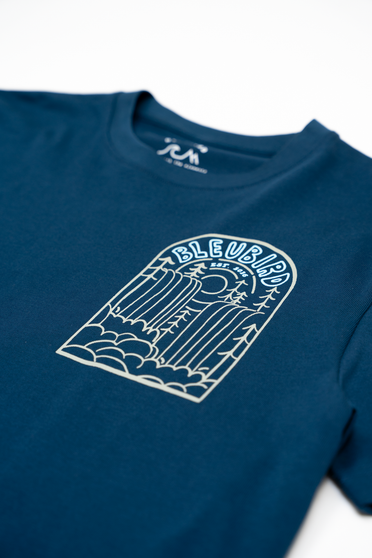 Bleubird Cascade Back Print T-Shirt