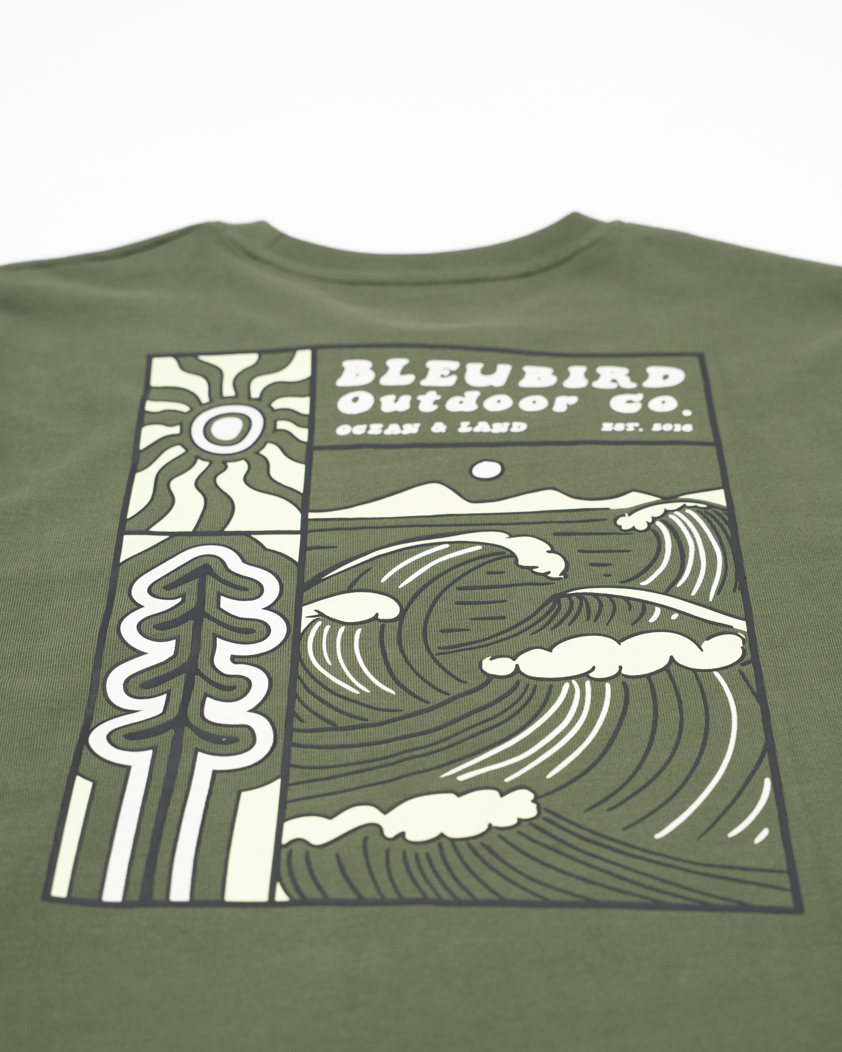 Bleubird Valto Back Print T-Shirt