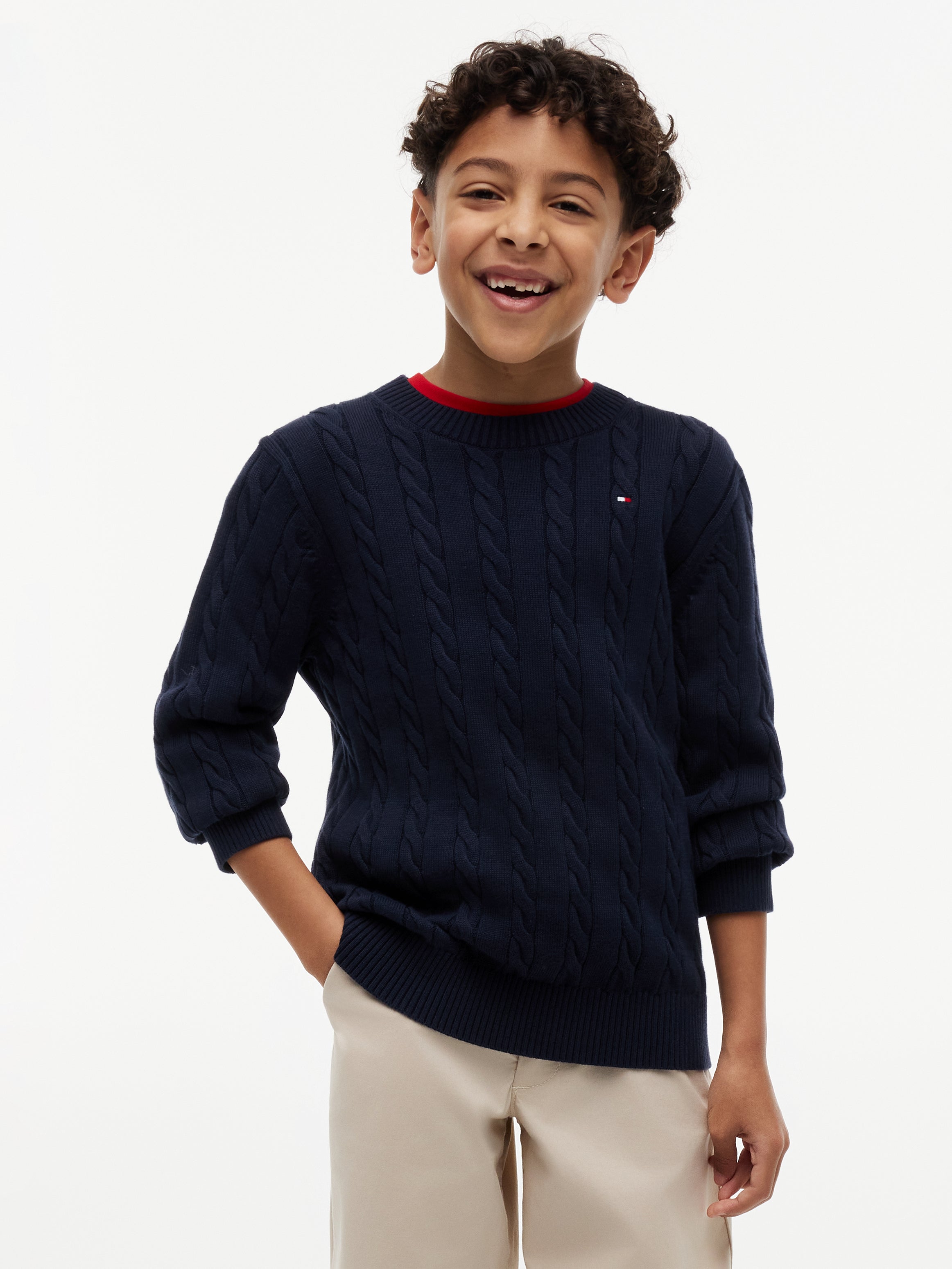 Tommy Hilfiger Kids Cable Knit Jumper