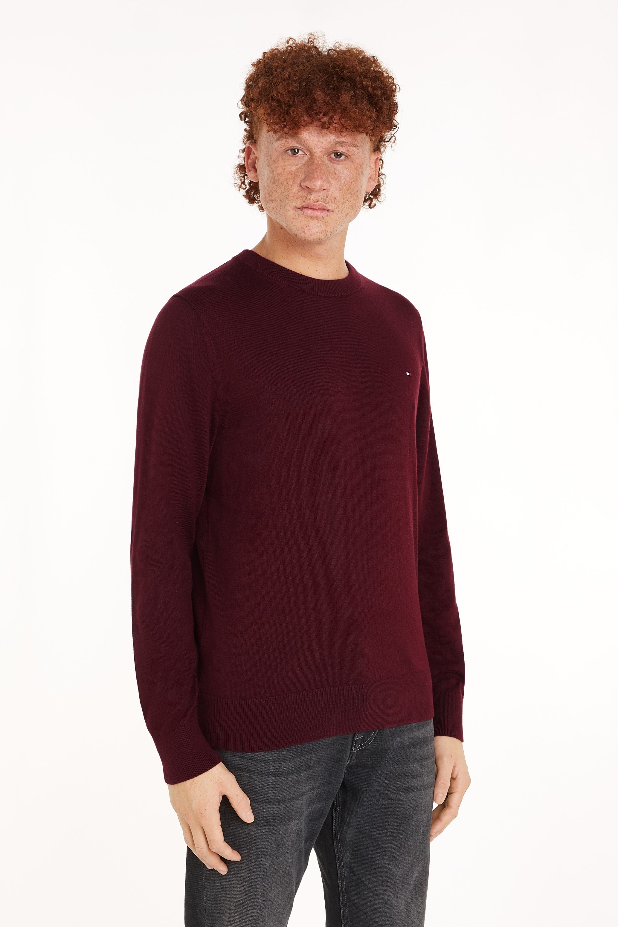 Tommy Hilfiger Cotton Cashmere Crew Neck Jumper