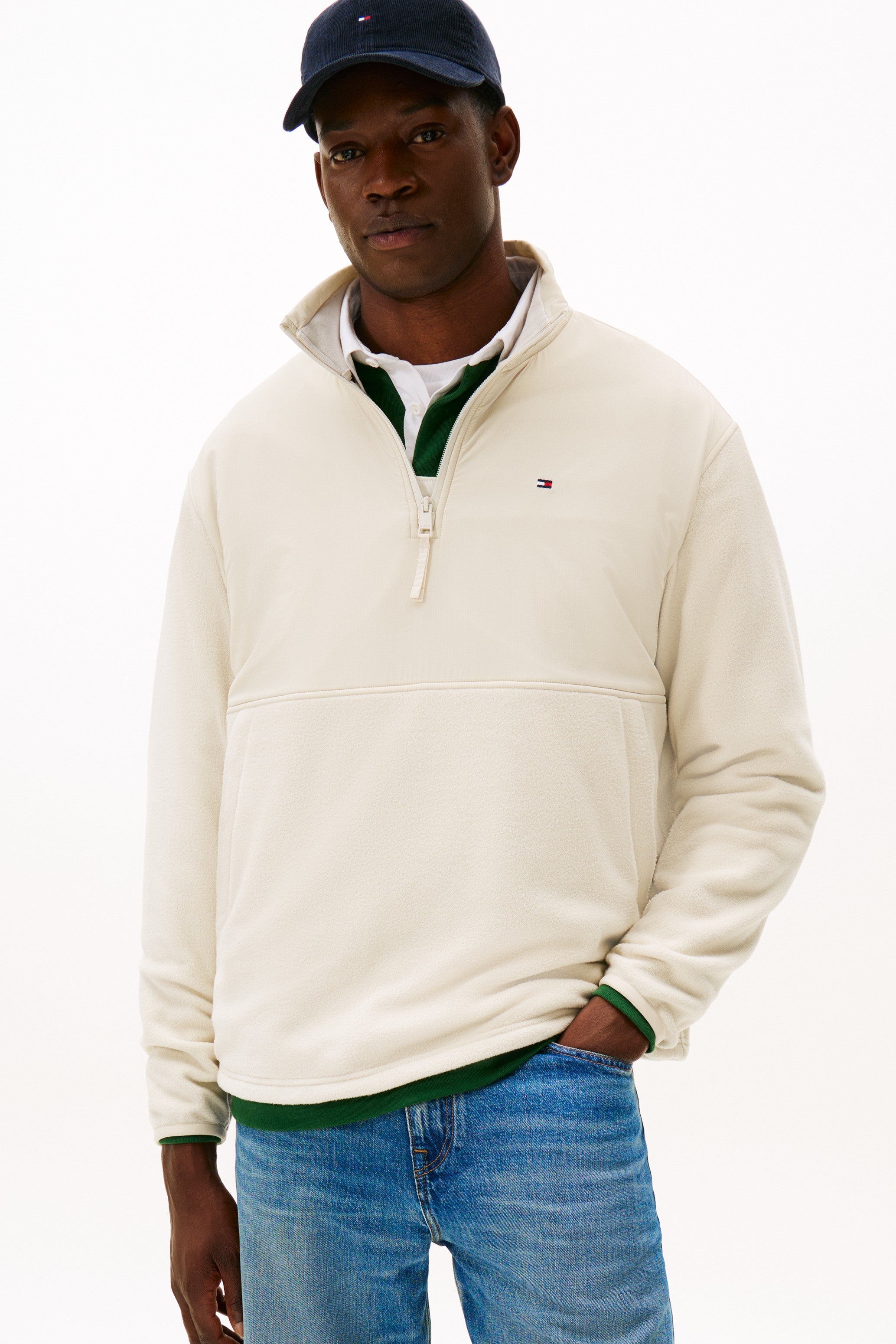 Tommy Hilfiger Mix Texture 1/4 Zip Sweater 40398