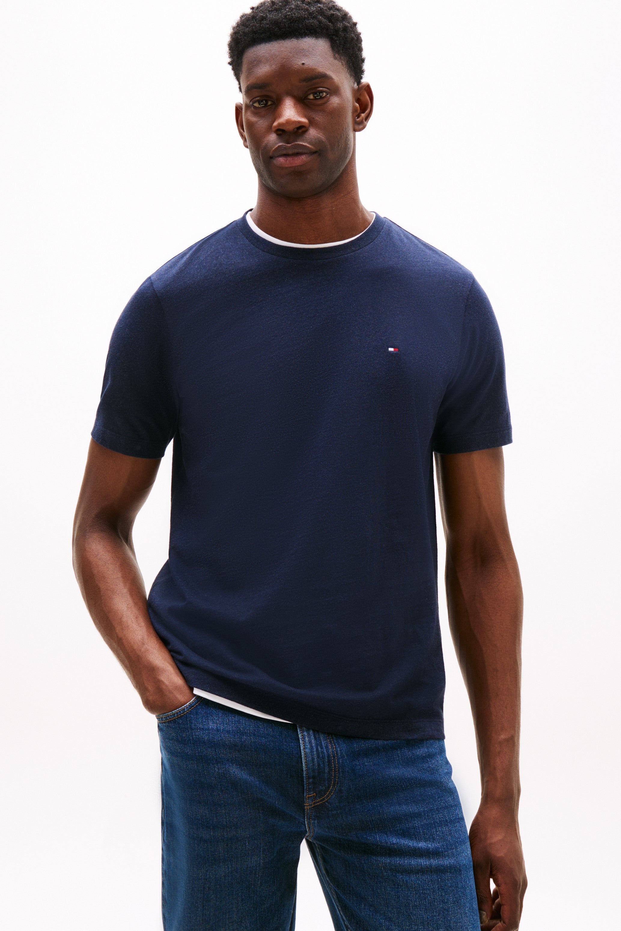 Tommy Hilfiger Flag Embroidery Tee-Shirt 37268
