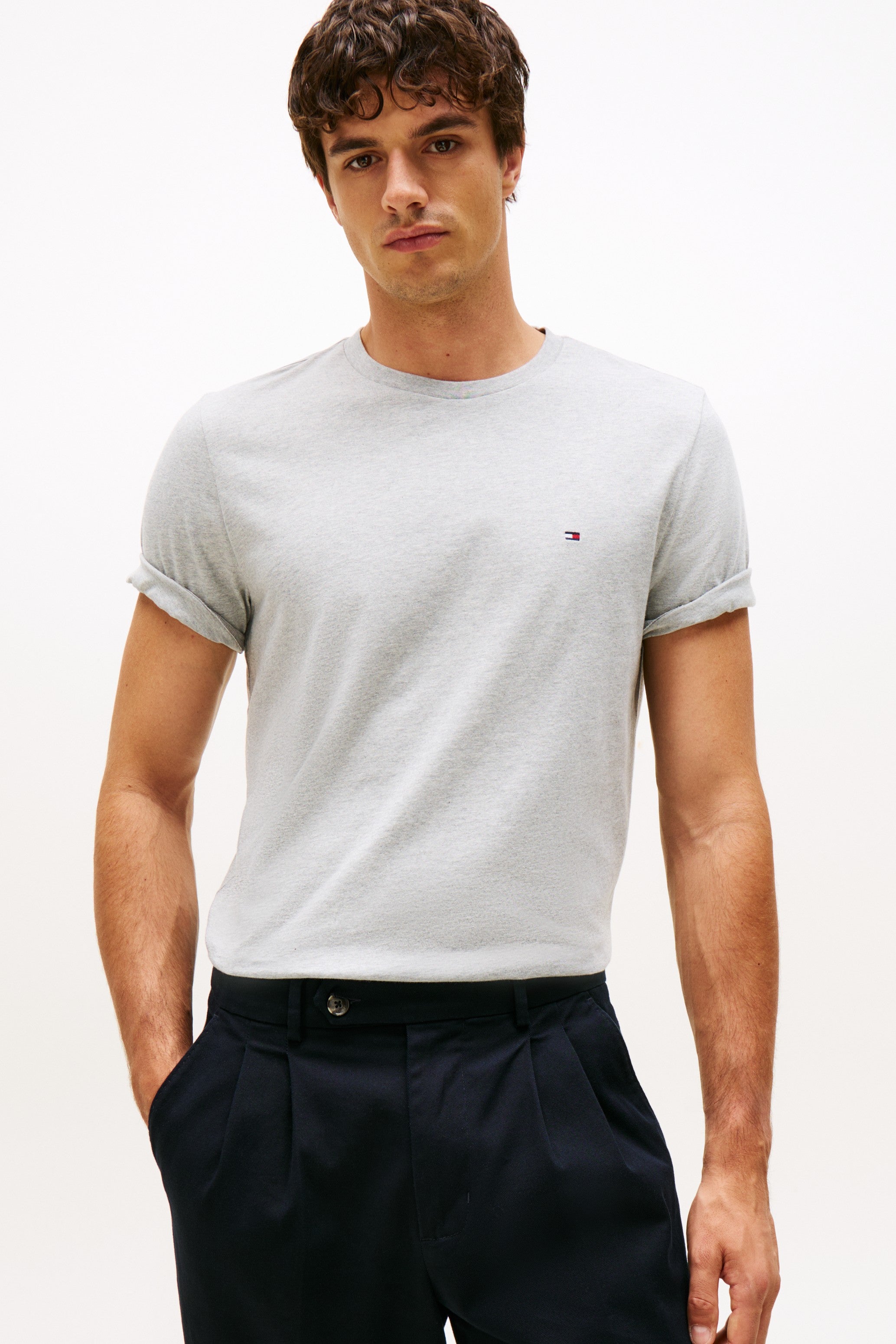 Tommy Hilfiger Flag Embroidery Tee-Shirt 37268