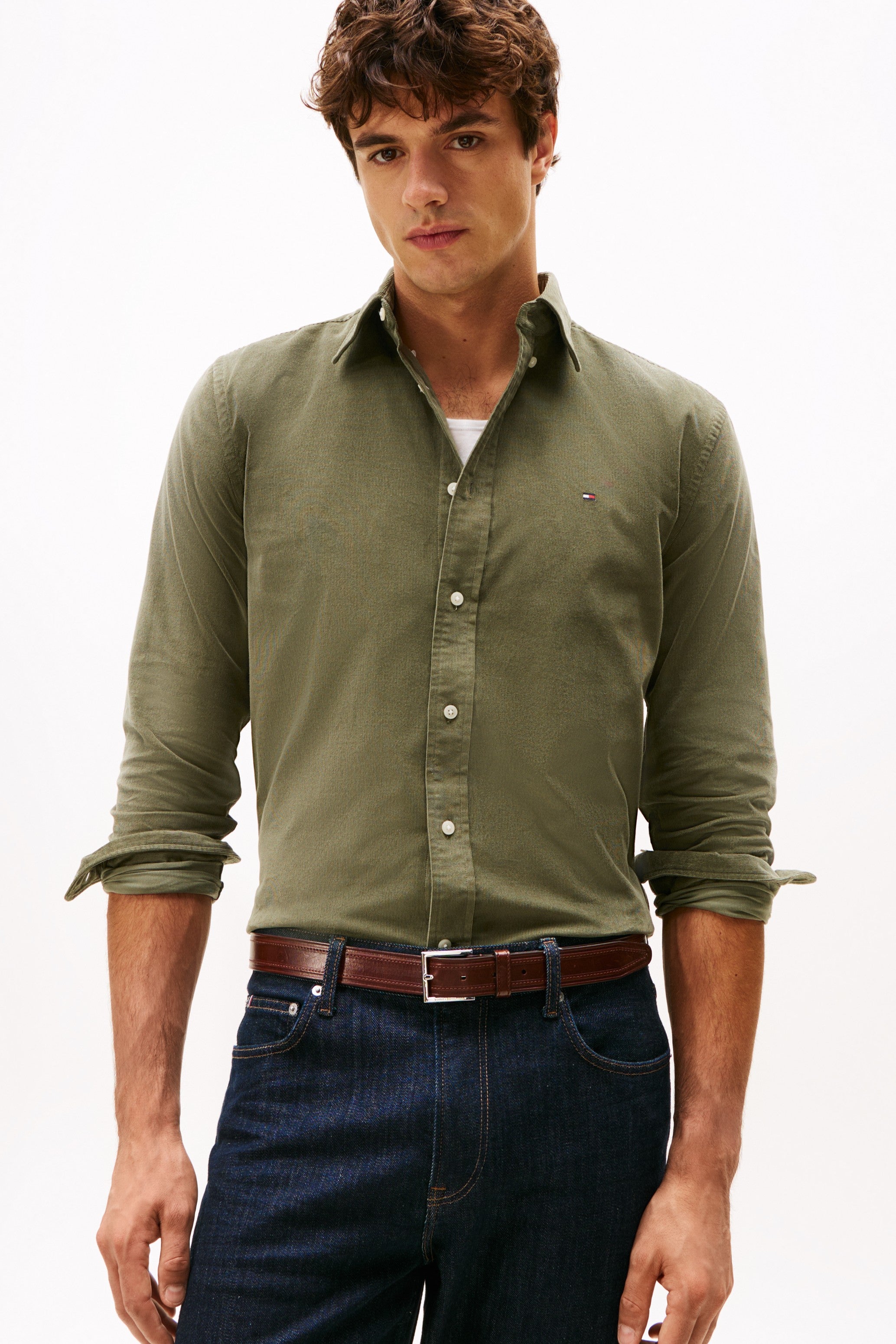 Tommy Hilfiger Embroidered Corduroy Shirt 40486