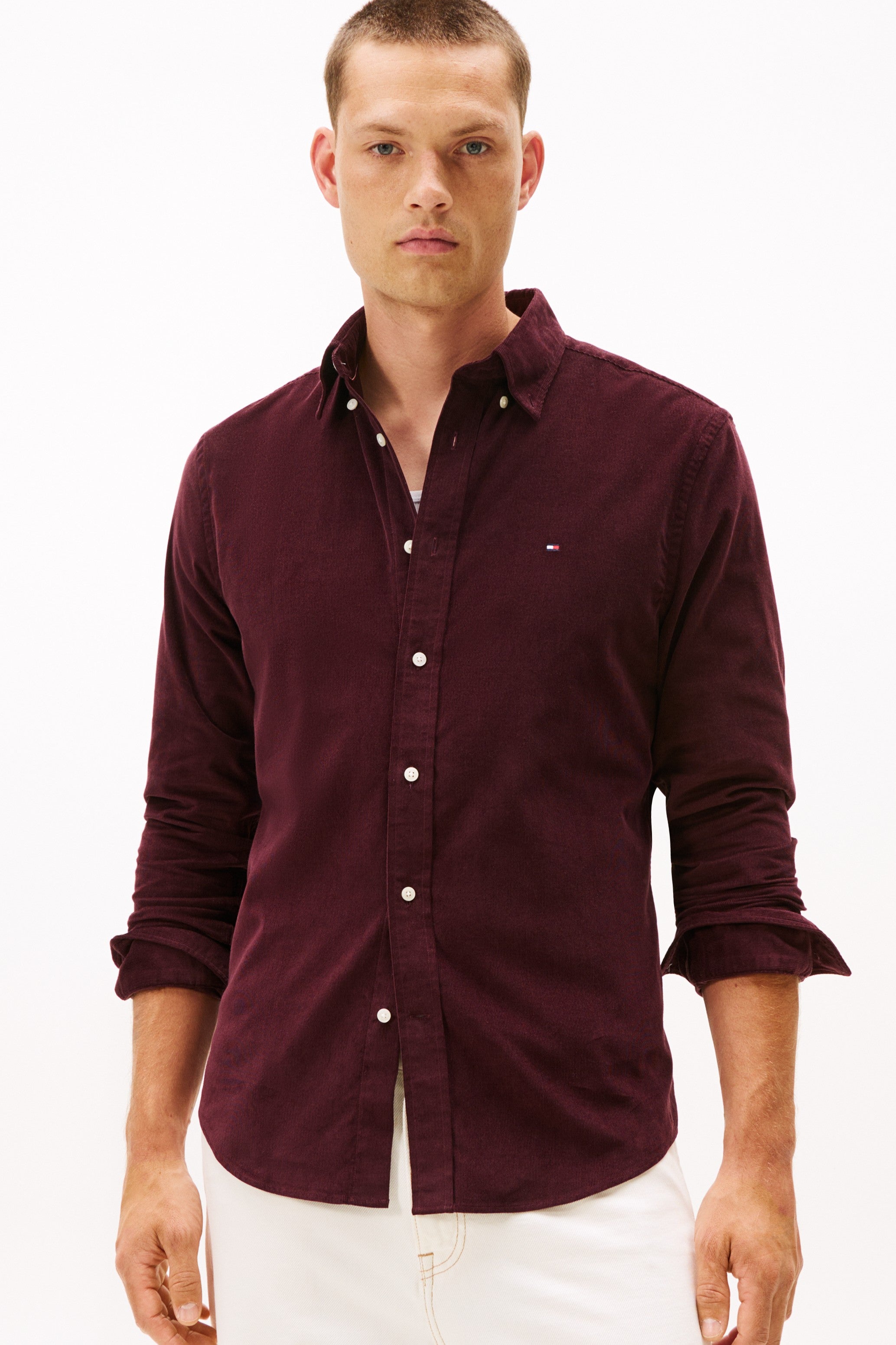 Tommy Hilfiger Embroidered Corduroy Shirt 40486