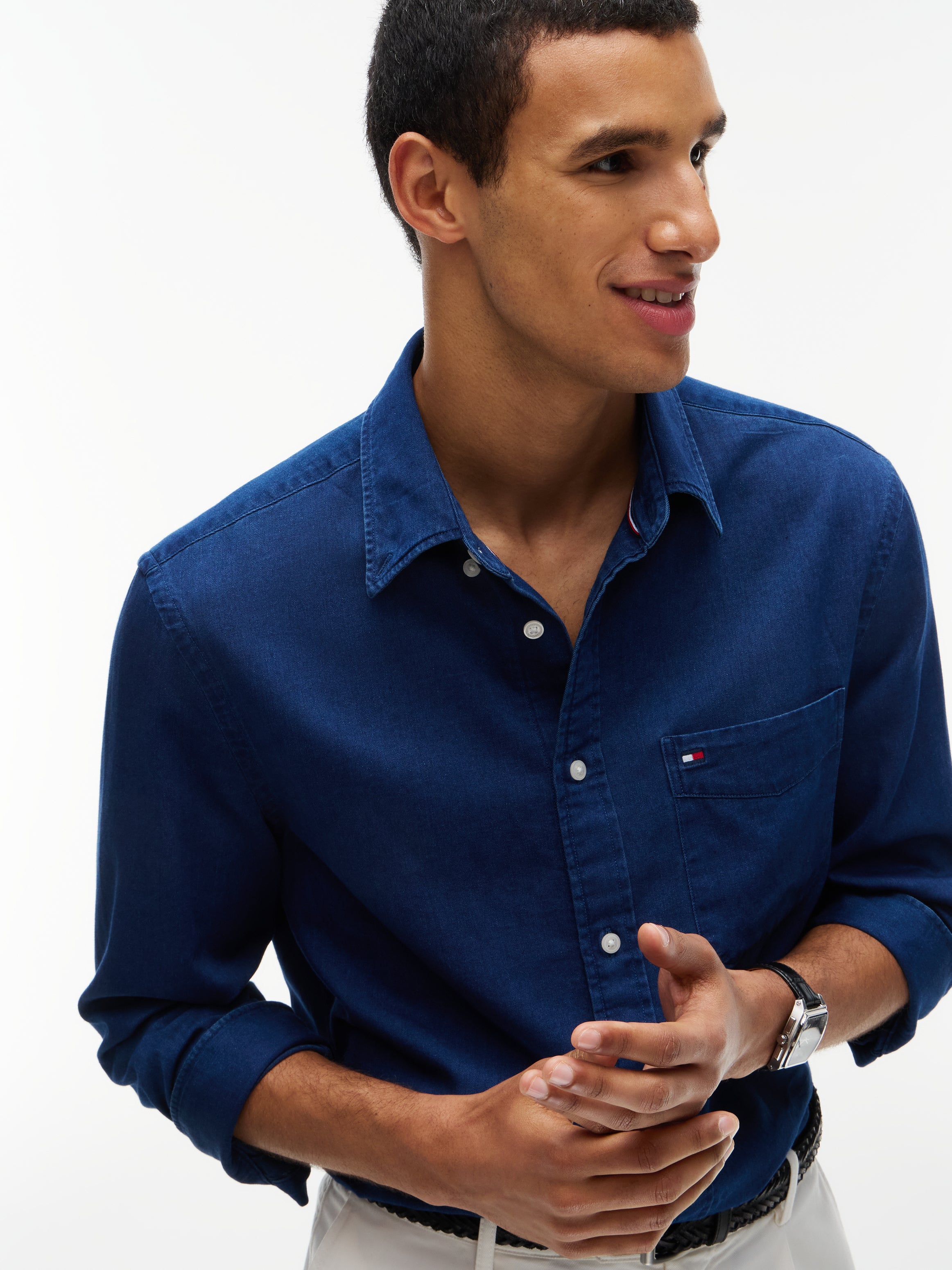 Tommy Hilfiger Chambray Button Down Shirt 44589