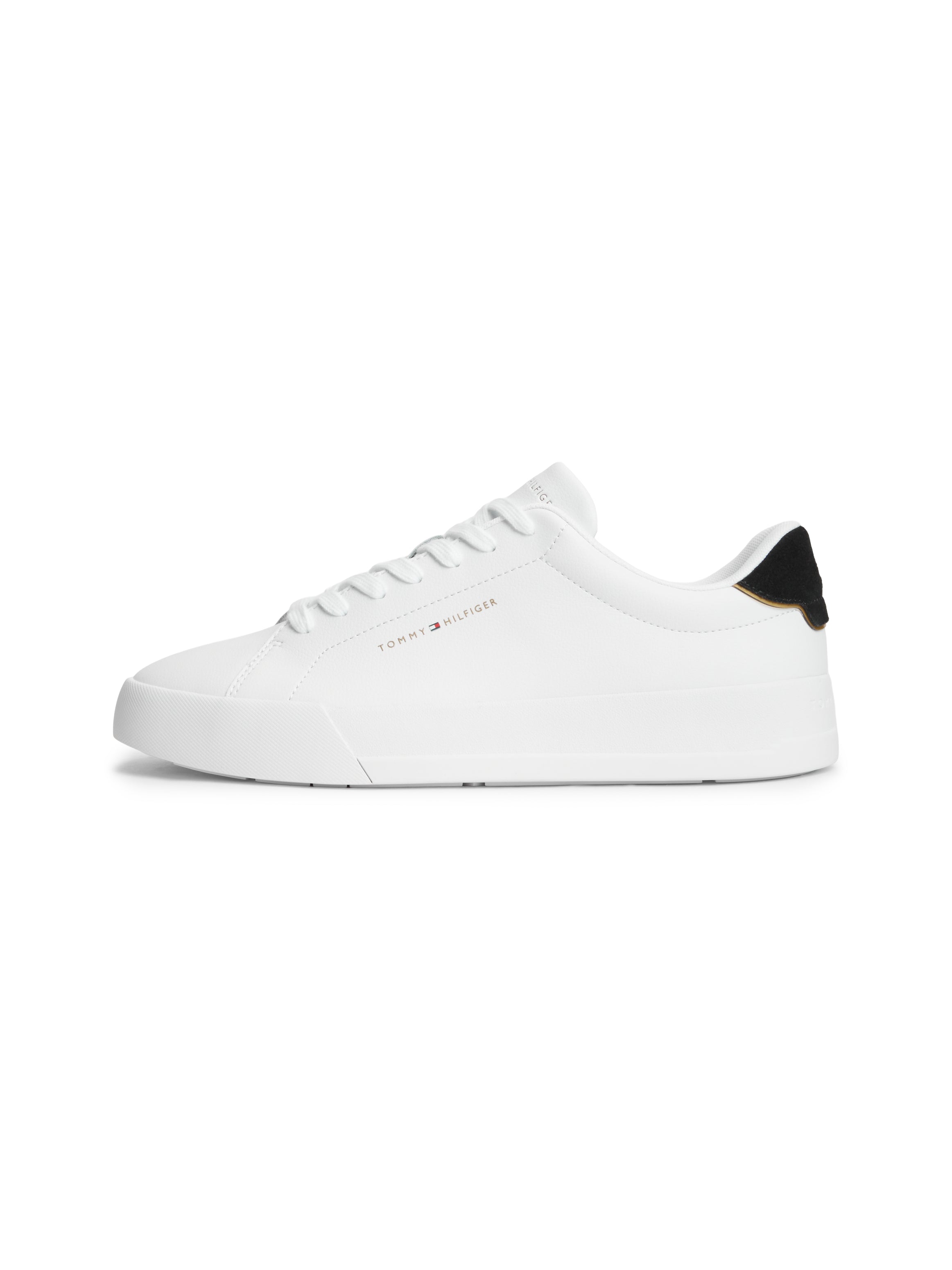 Tommy Hilfiger Leather Court Logo Trainers 05367