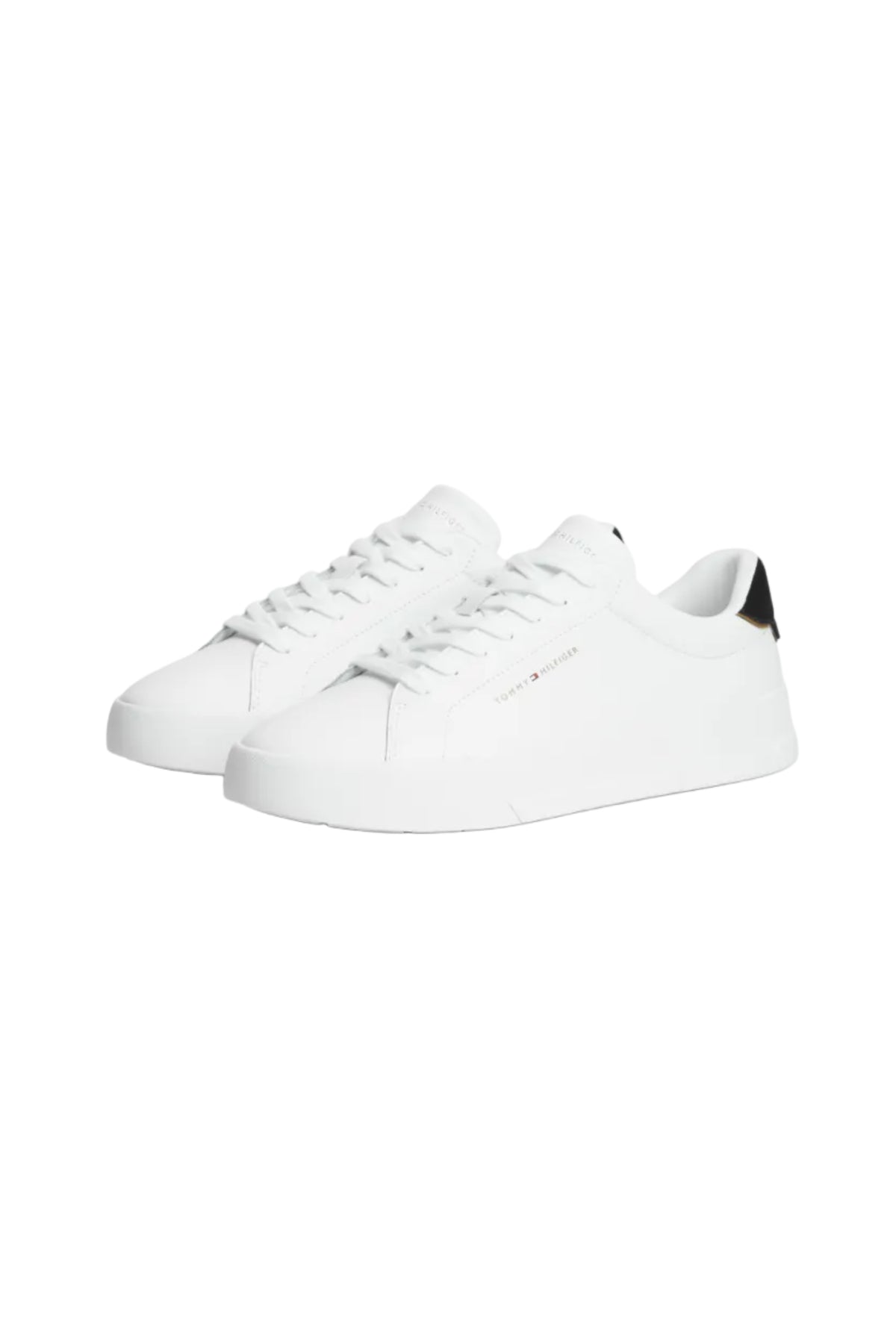 Tommy Hilfiger Leather Court Logo Trainers 05367