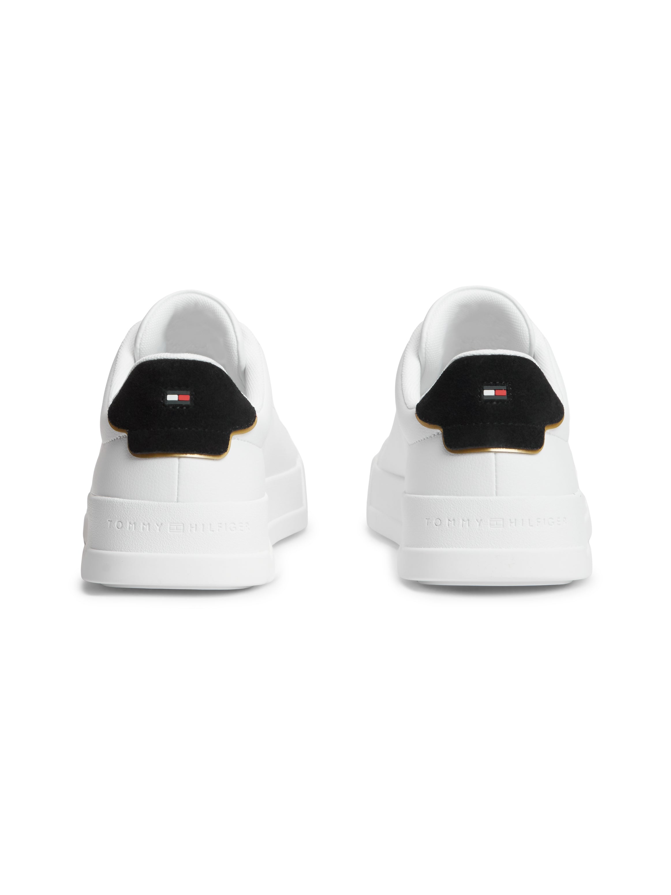 Tommy Hilfiger Leather Court Logo Trainers 05367