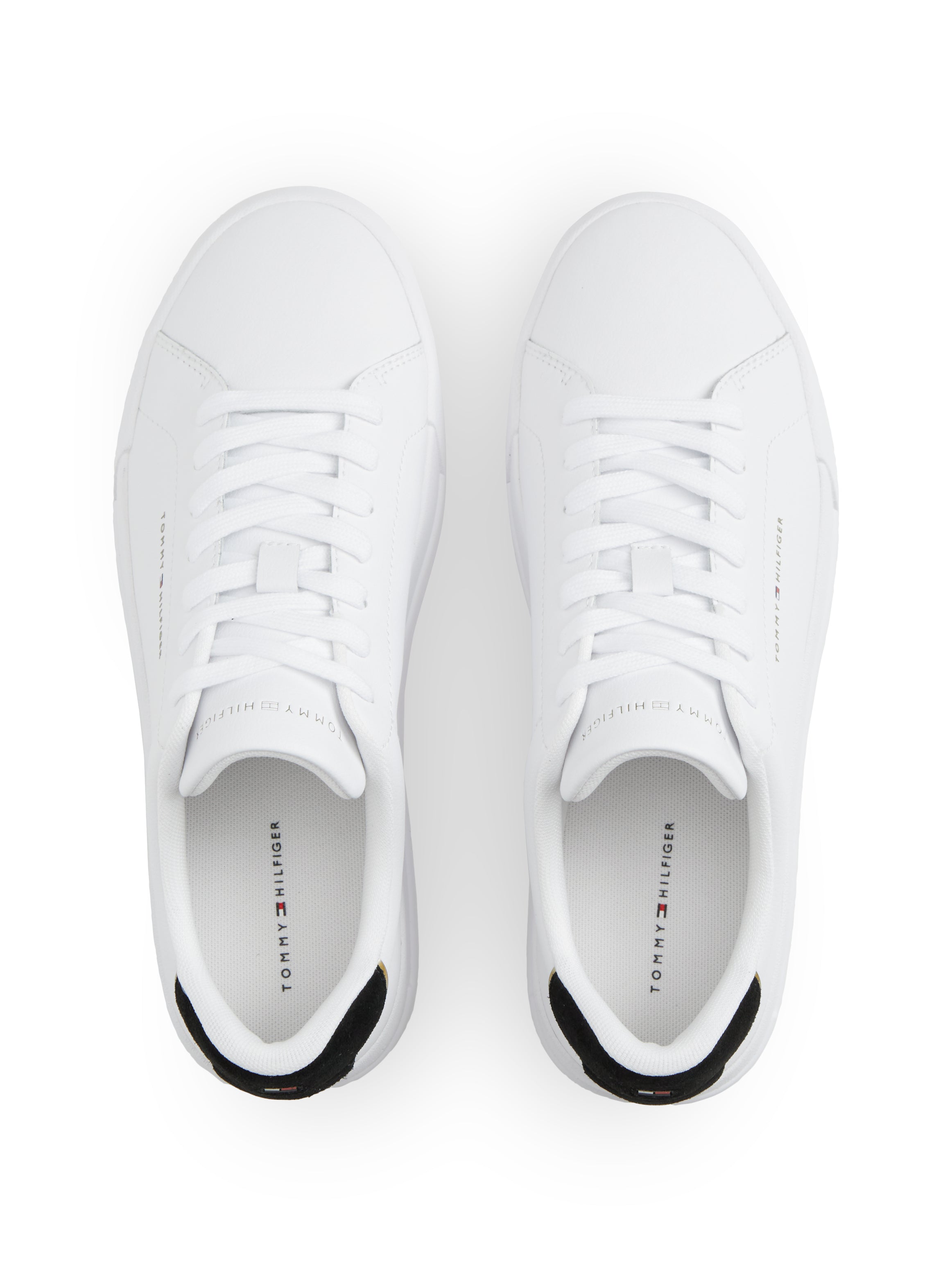 Tommy Hilfiger Leather Court Logo Trainers 05367